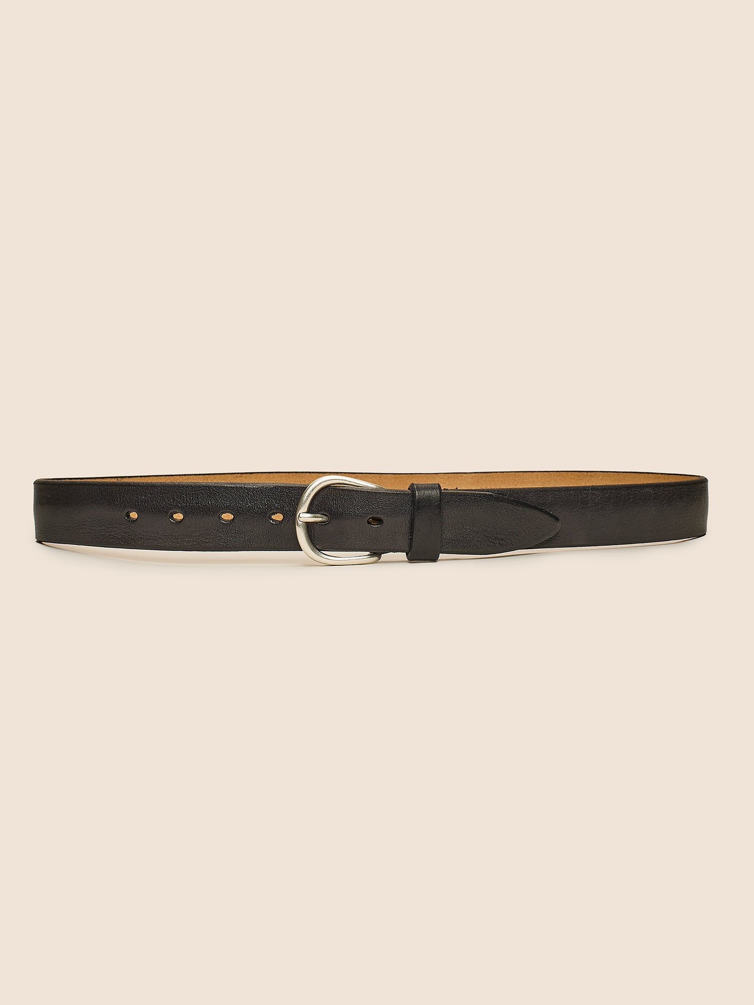 BLACK CALFSKIN BELT