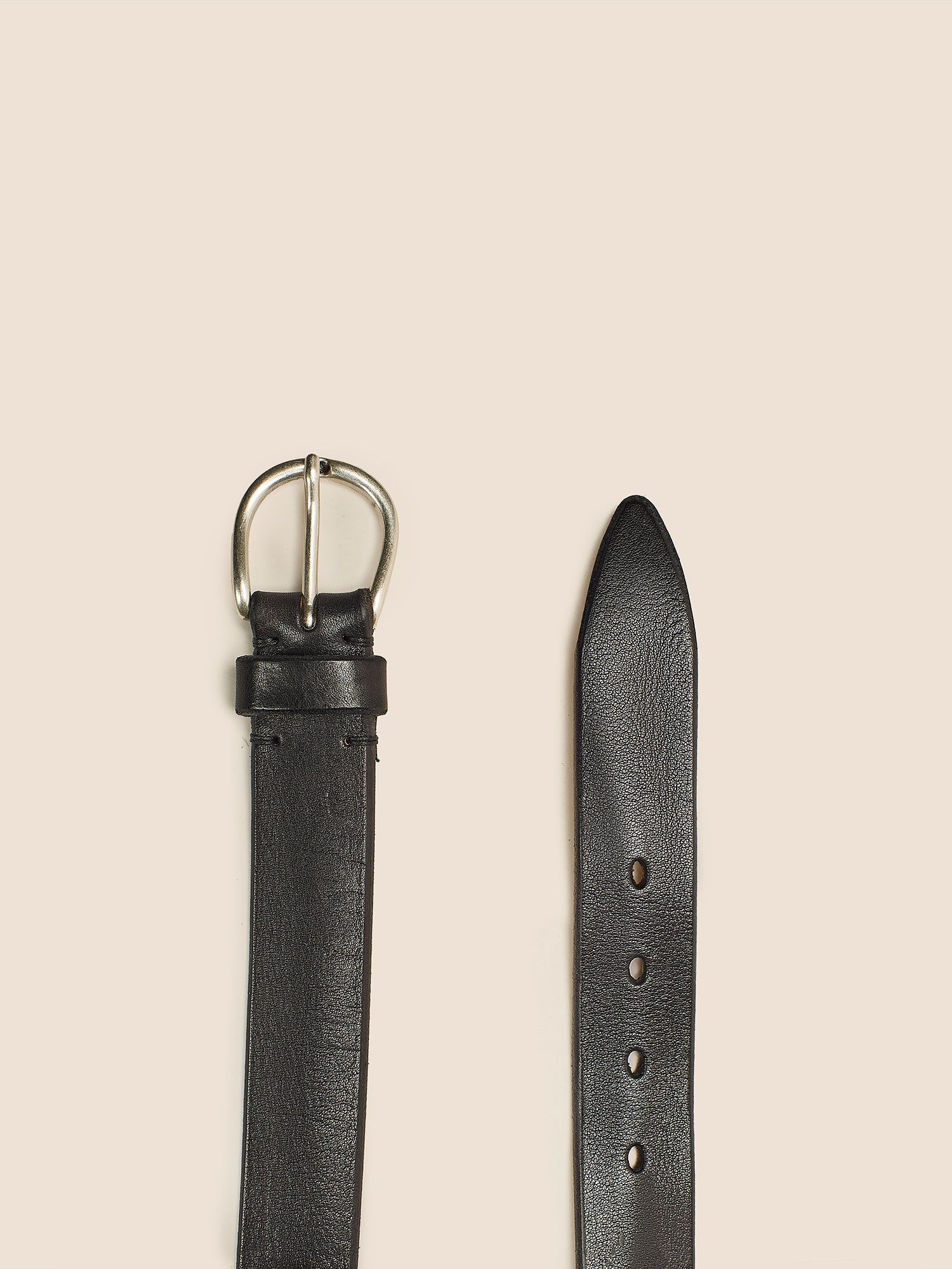 BLACK CALFSKIN BELT