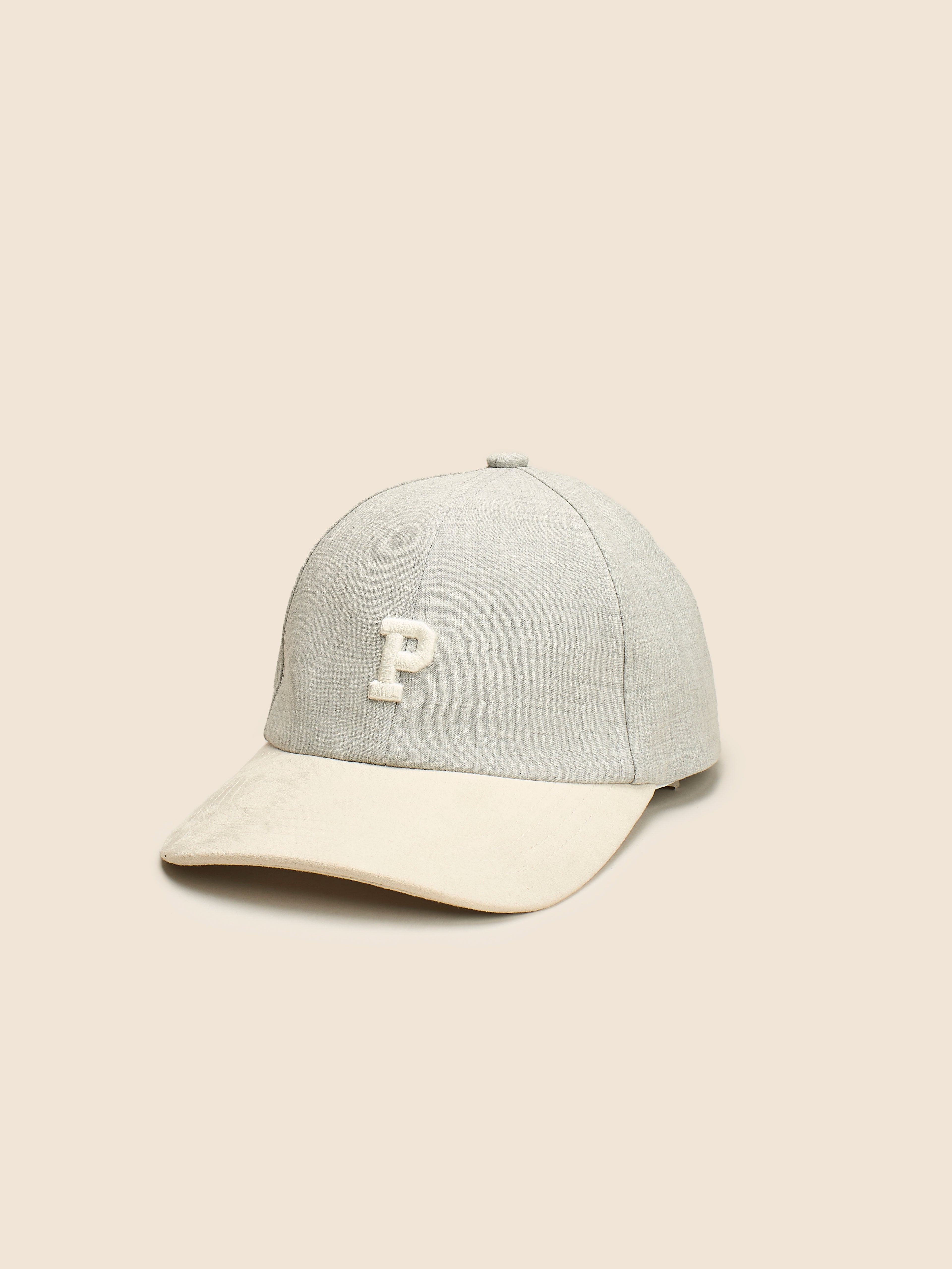 GRAY BASEBALL WITH CONTRASTING VISOR