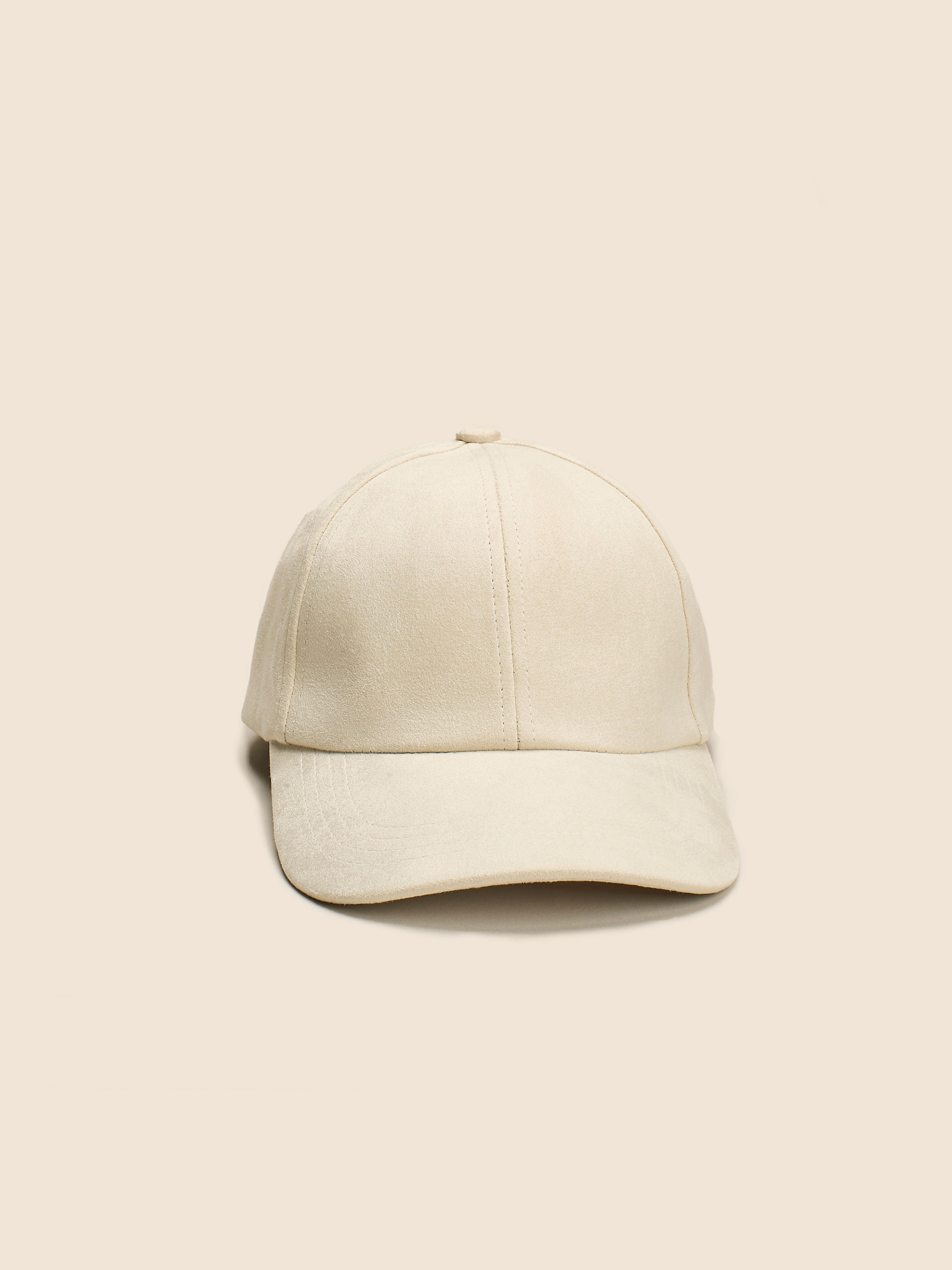 BEIGE SUEDE BASEBALL