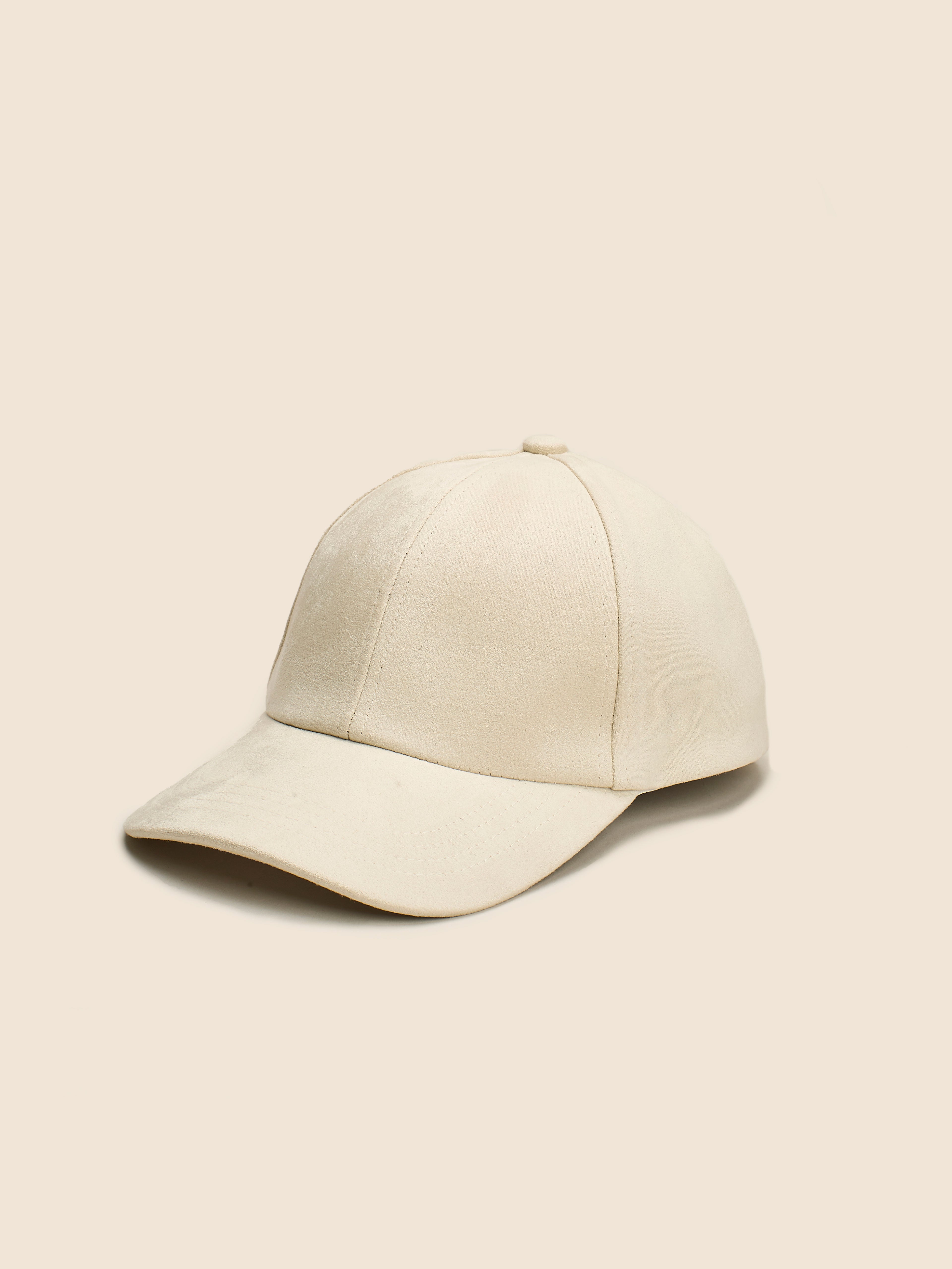 BEIGE SUEDE BASEBALL