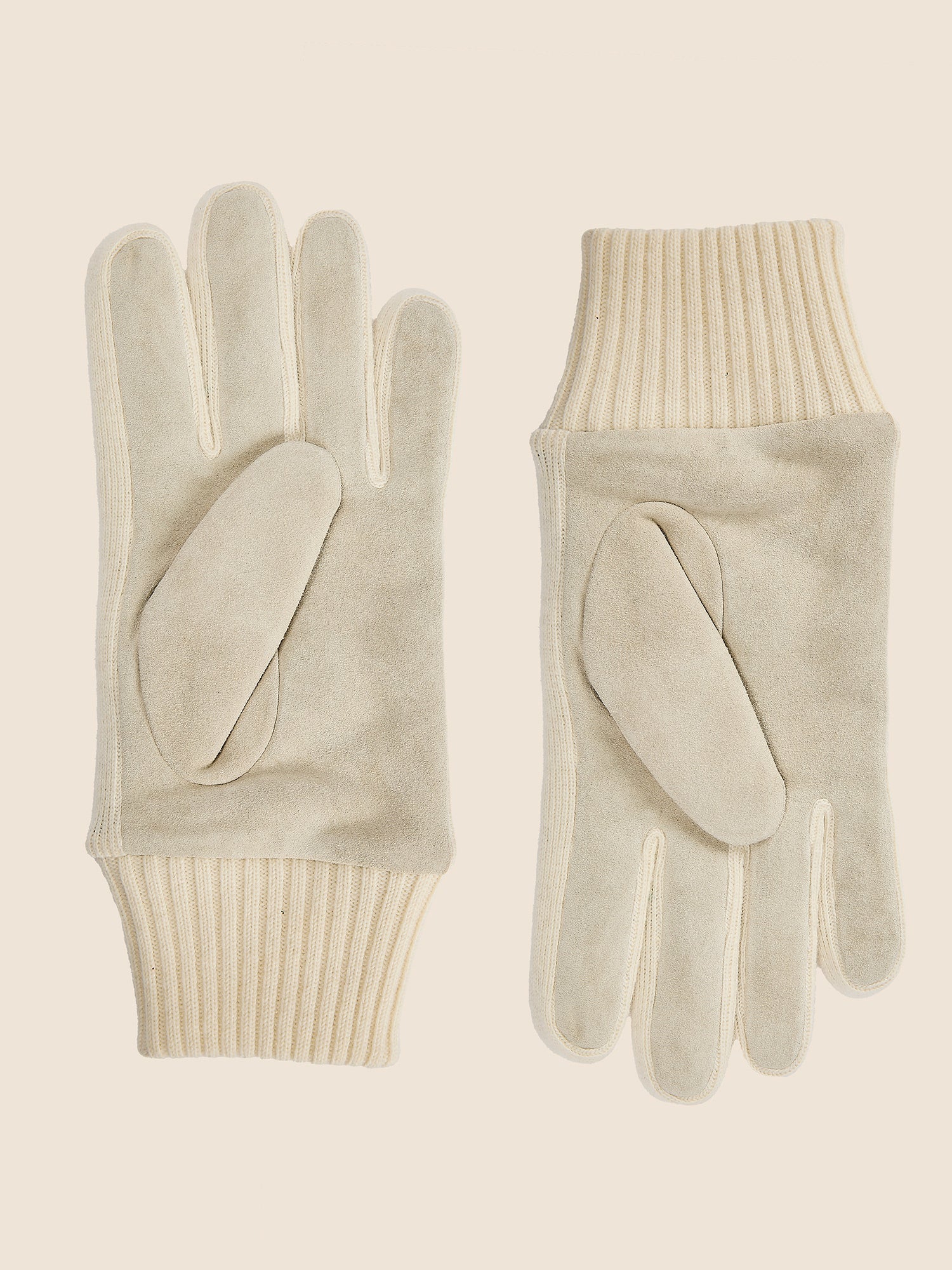 WOOL AND SUEDE GLOVES