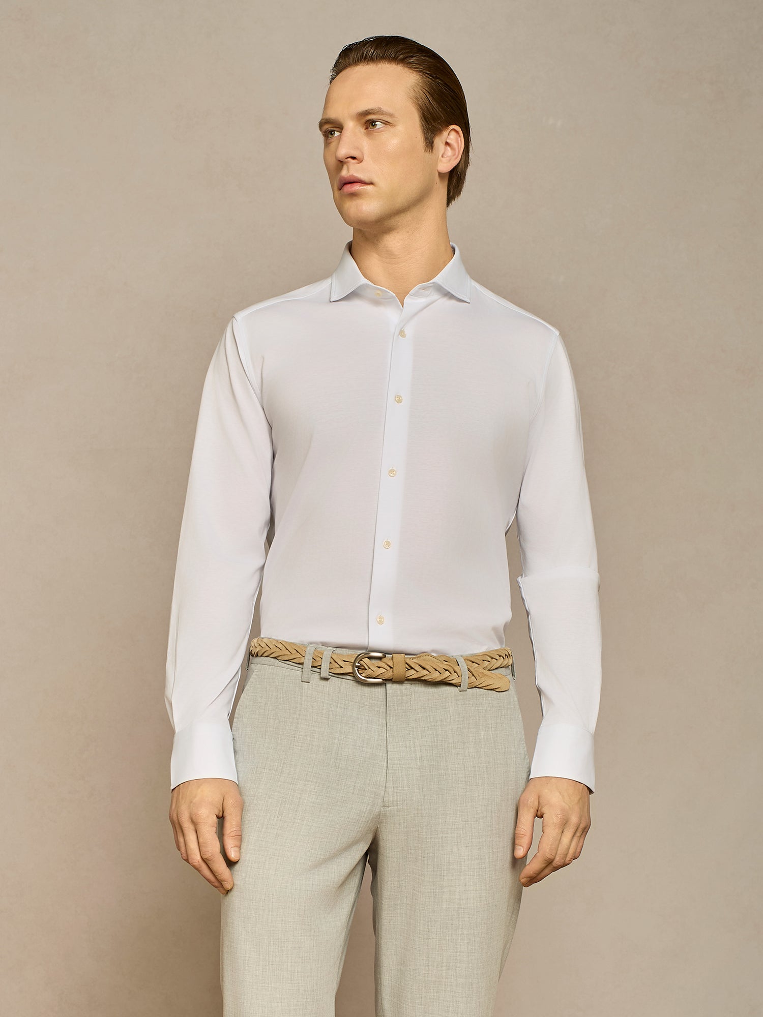 WHITE JERSEY SHIRT