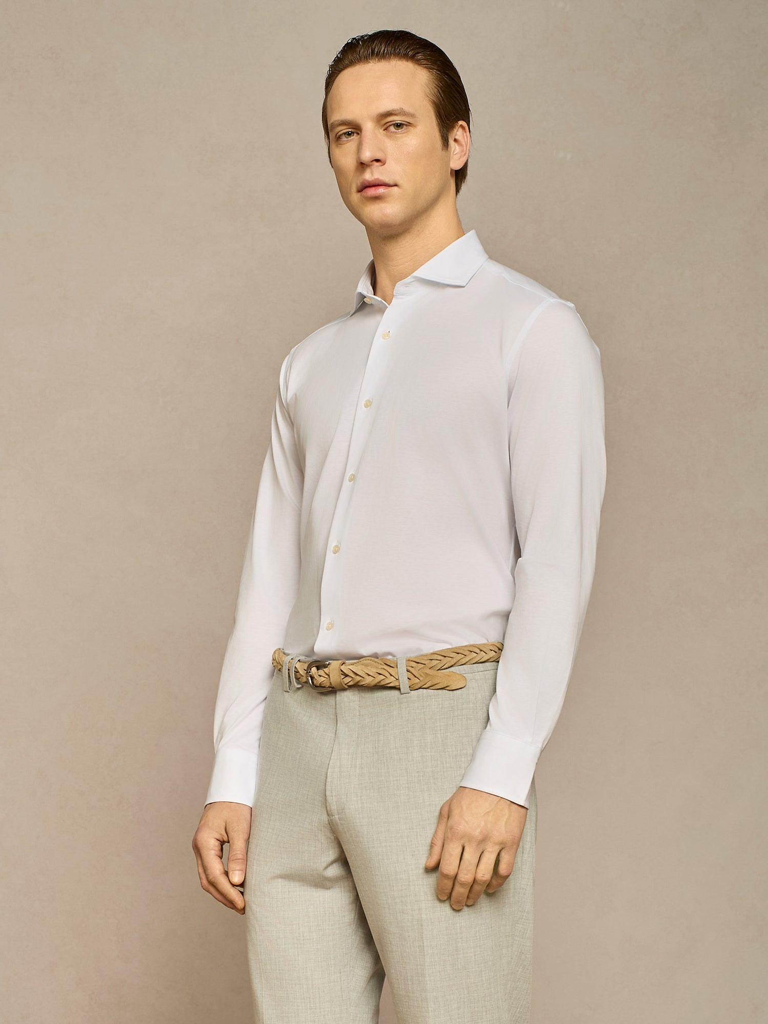 WHITE JERSEY SHIRT
