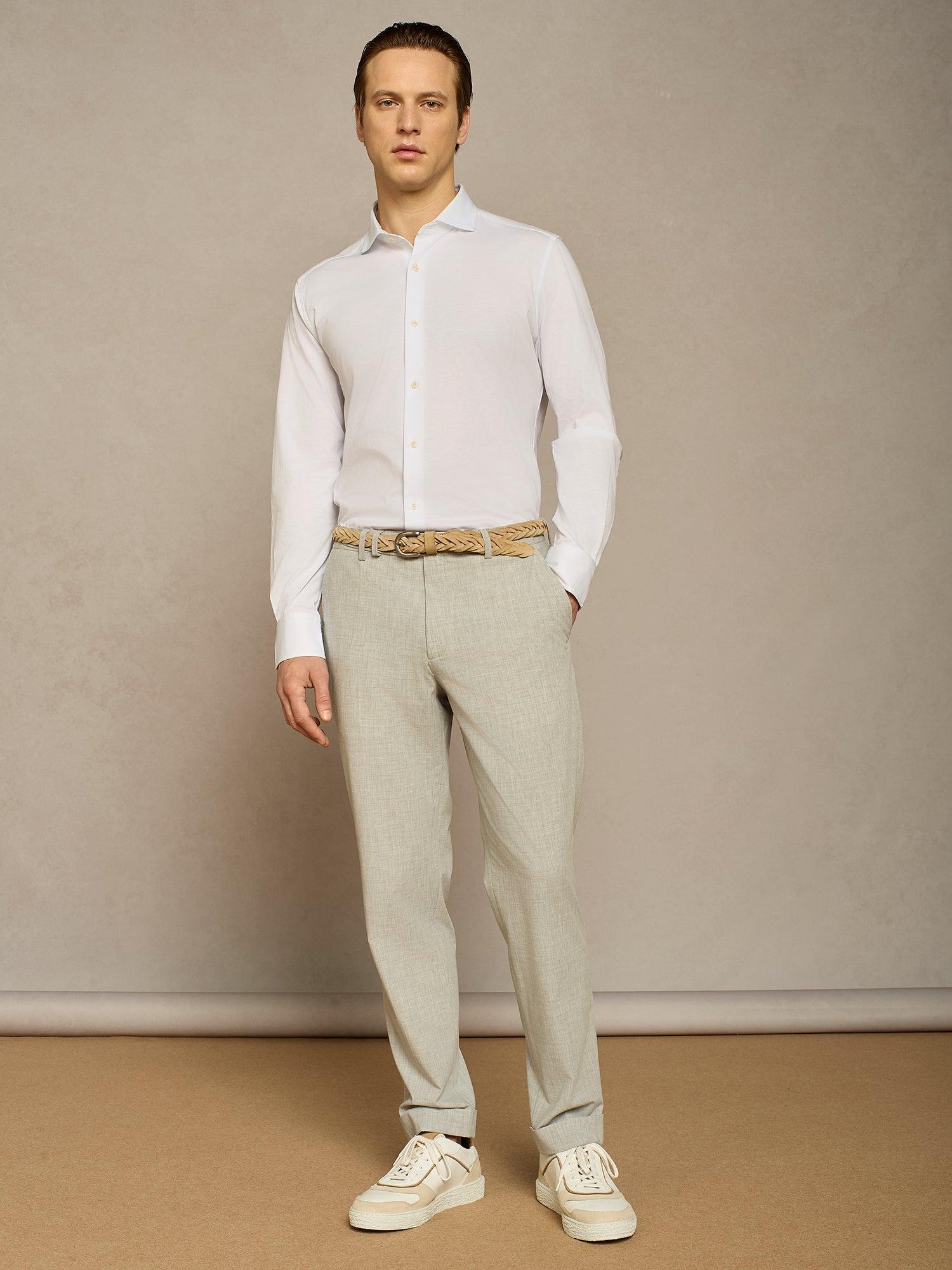 WHITE JERSEY SHIRT