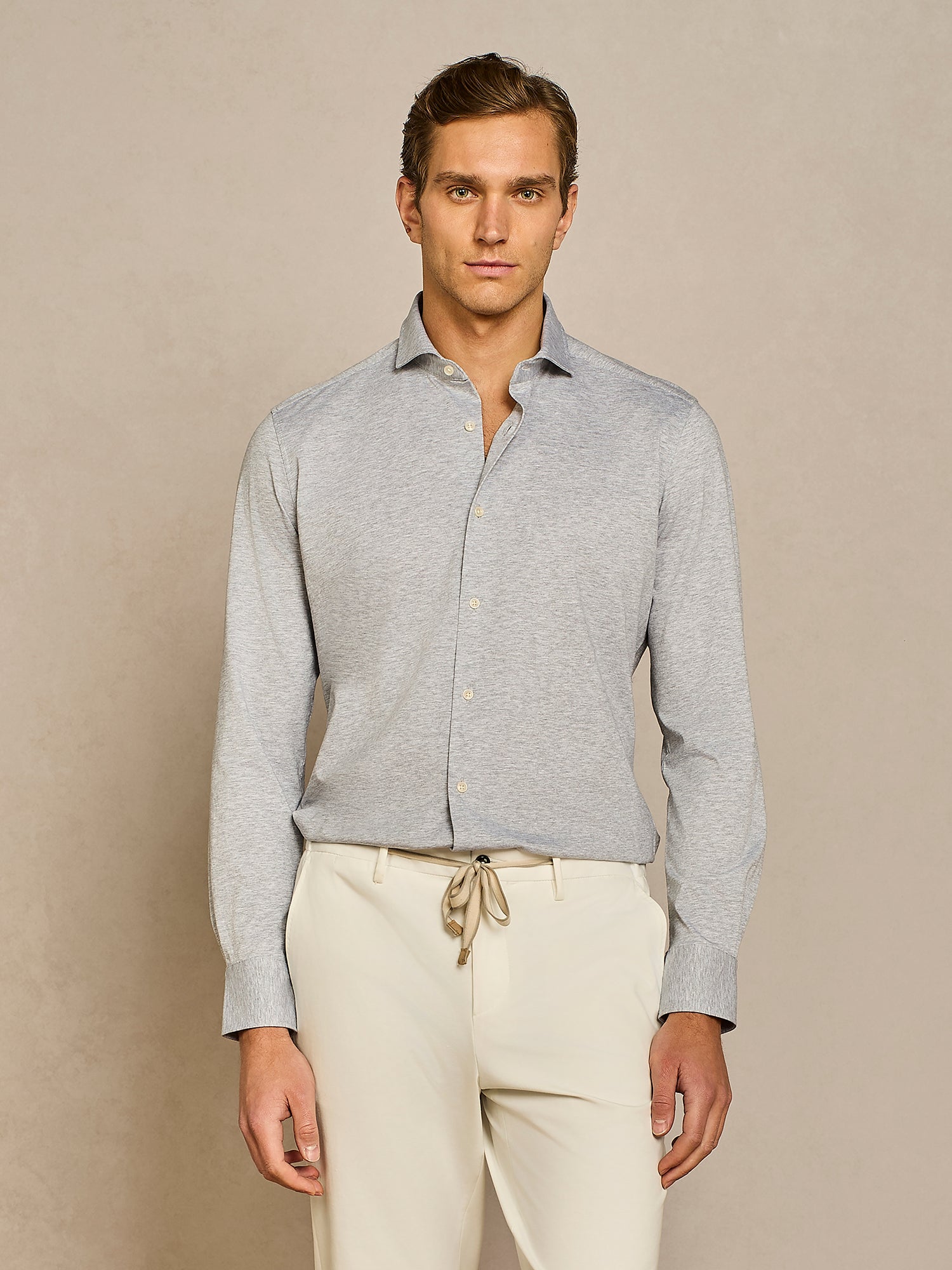GREY JERSEY SHIRT