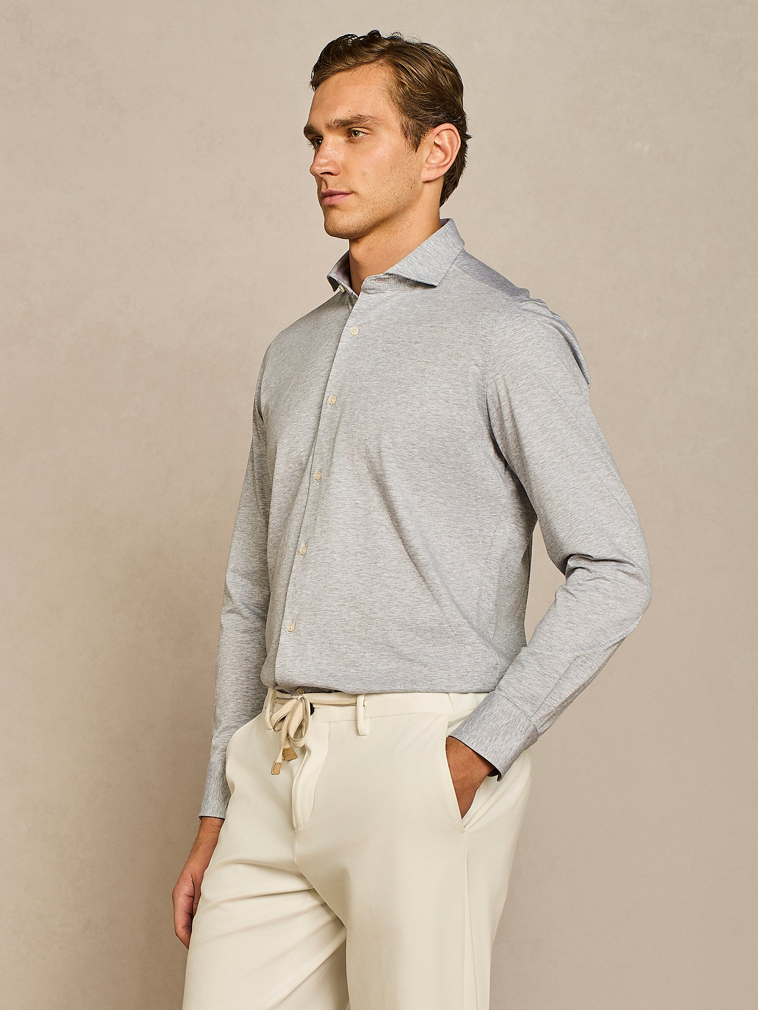 GREY JERSEY SHIRT