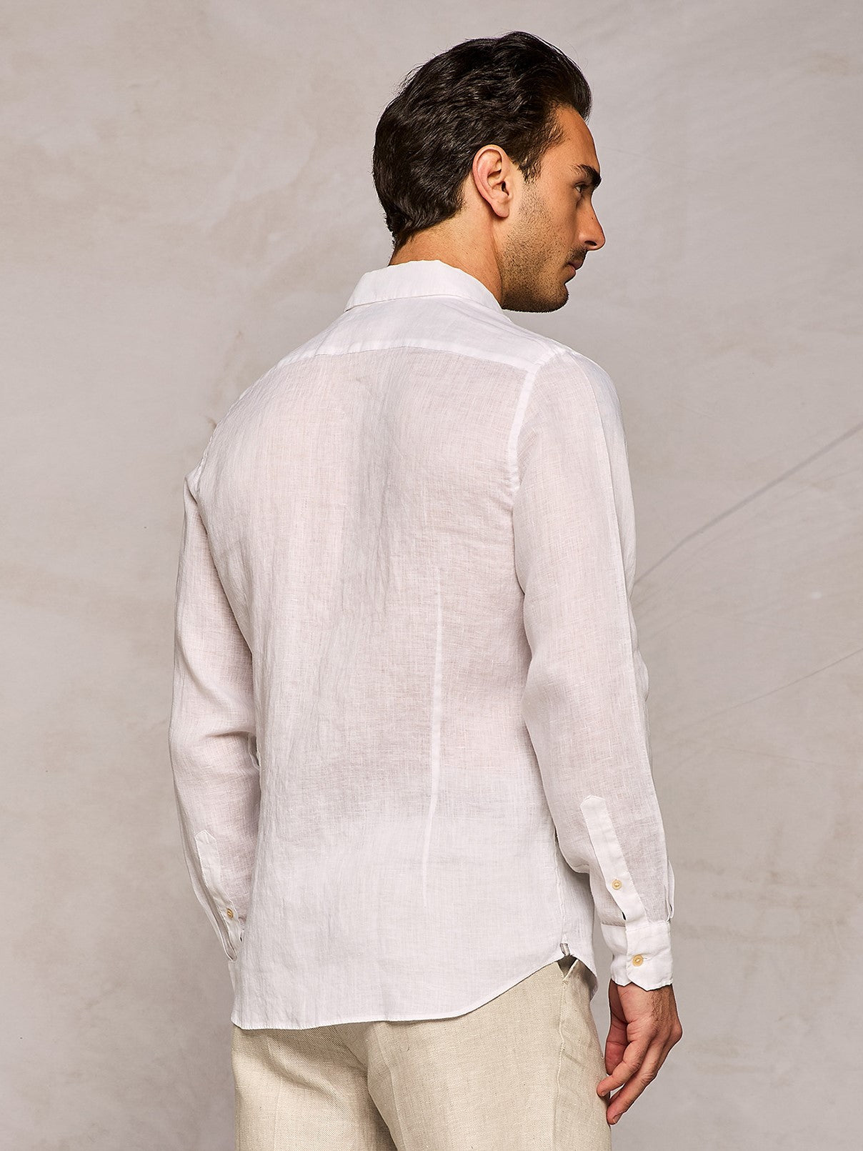 WHITE LINEN SHIRT