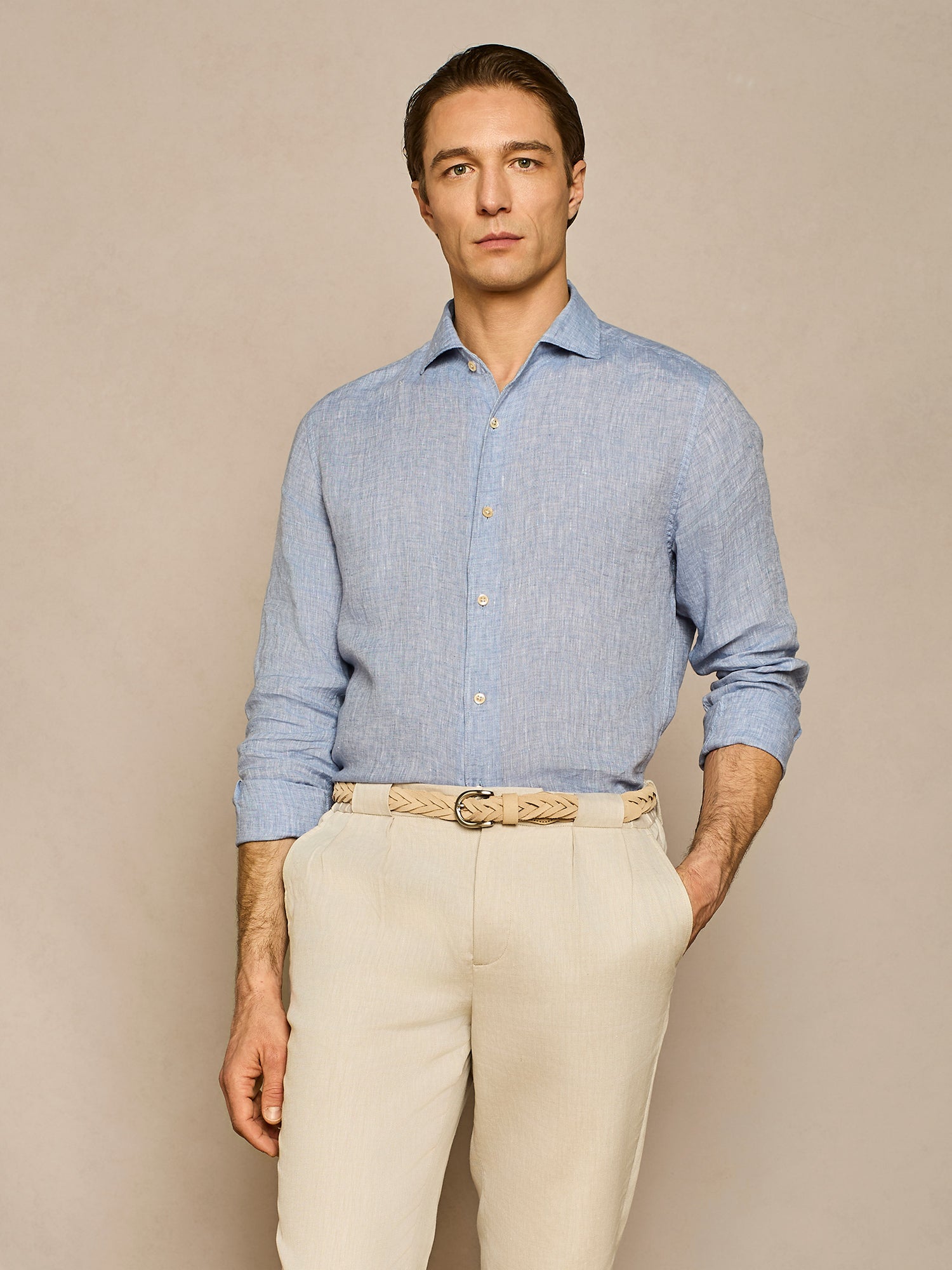 DENIM LINEN SHIRT