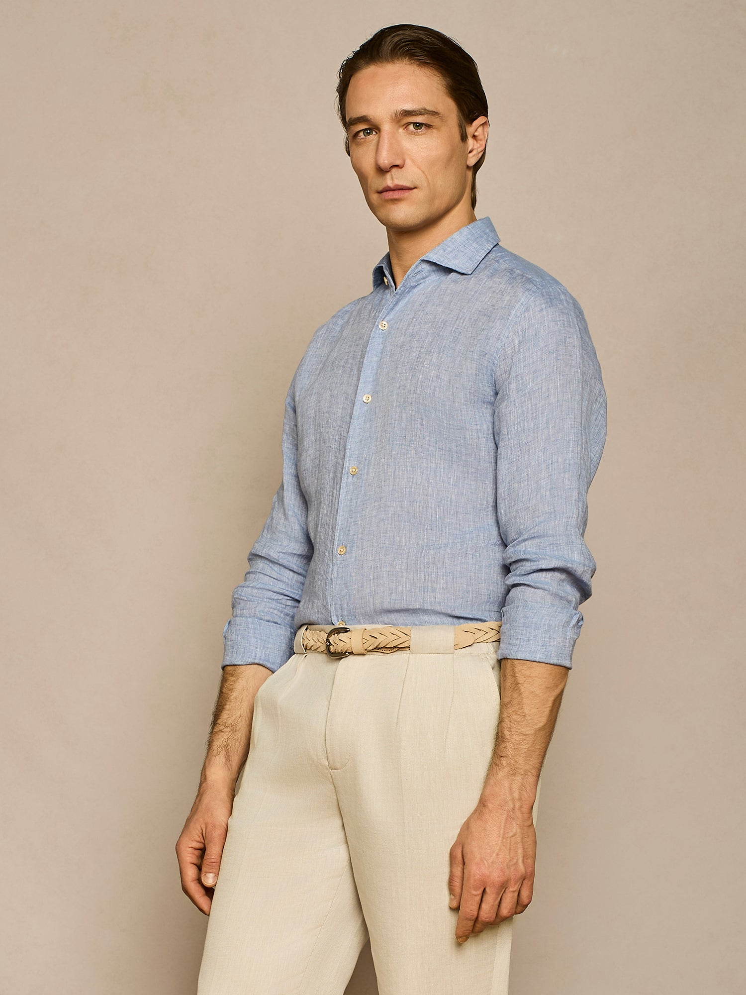 DENIM LINEN SHIRT