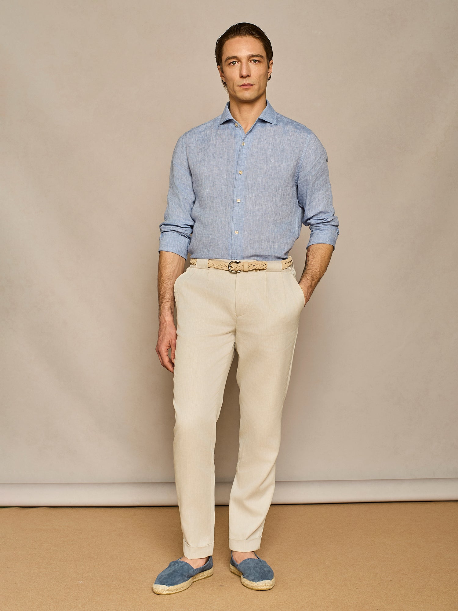 DENIM LINEN SHIRT