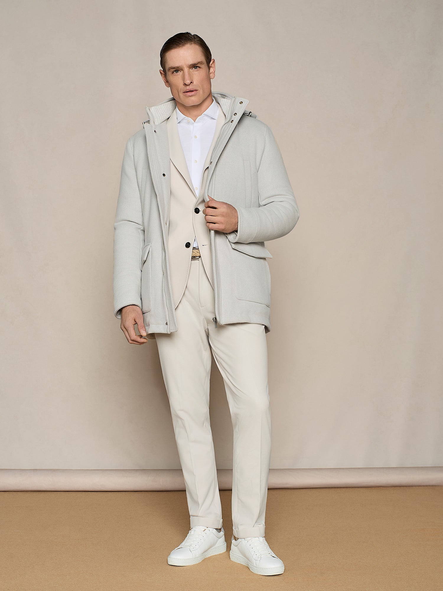 BUTTER WOOL BLEND PADDED PARKA