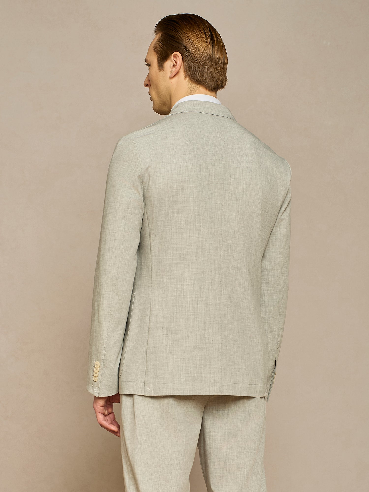 LIGHT GREY SINGLE BREASTED JACKET