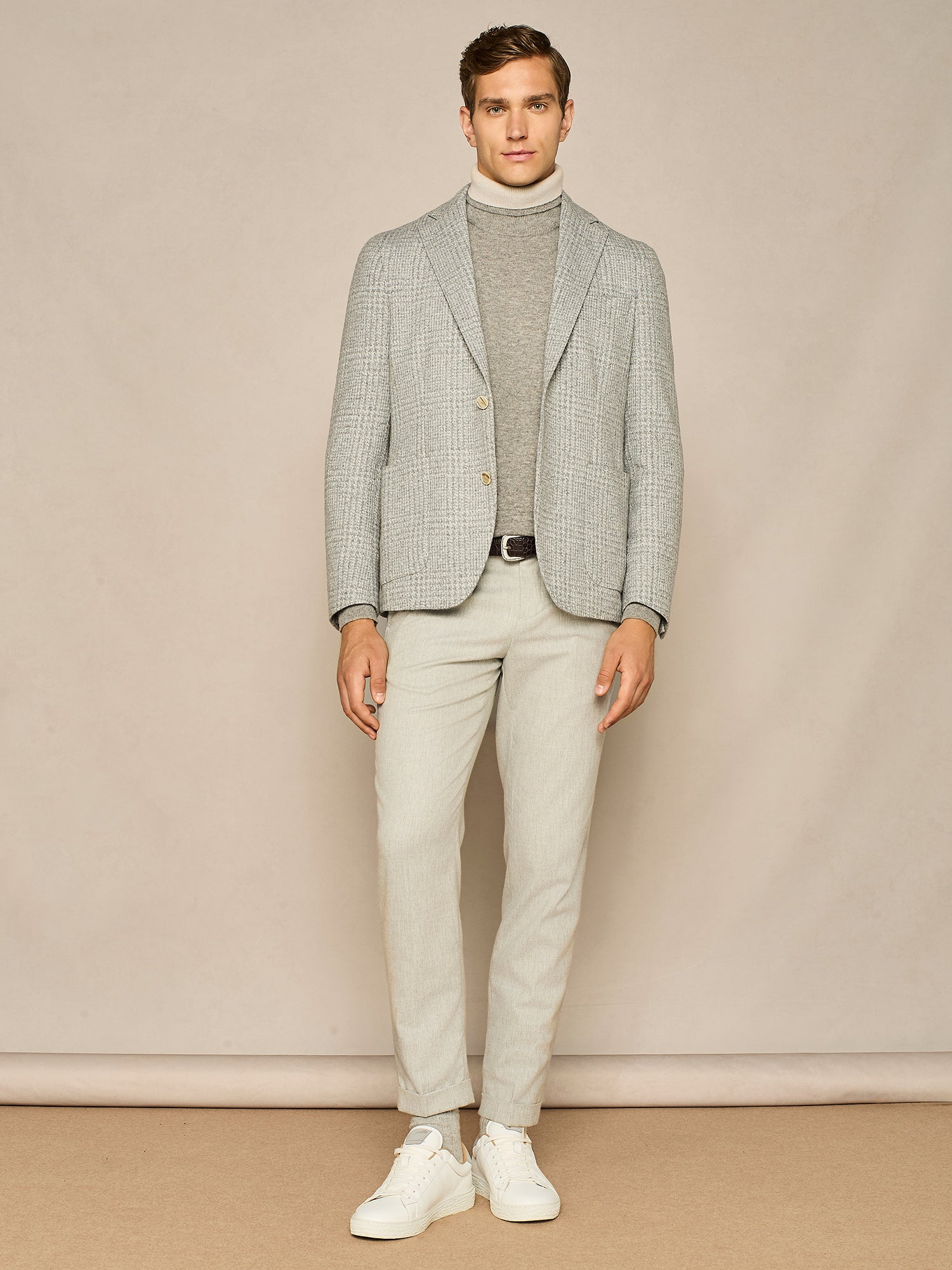 GREY GALLES JERSEY UNLINED JACKET