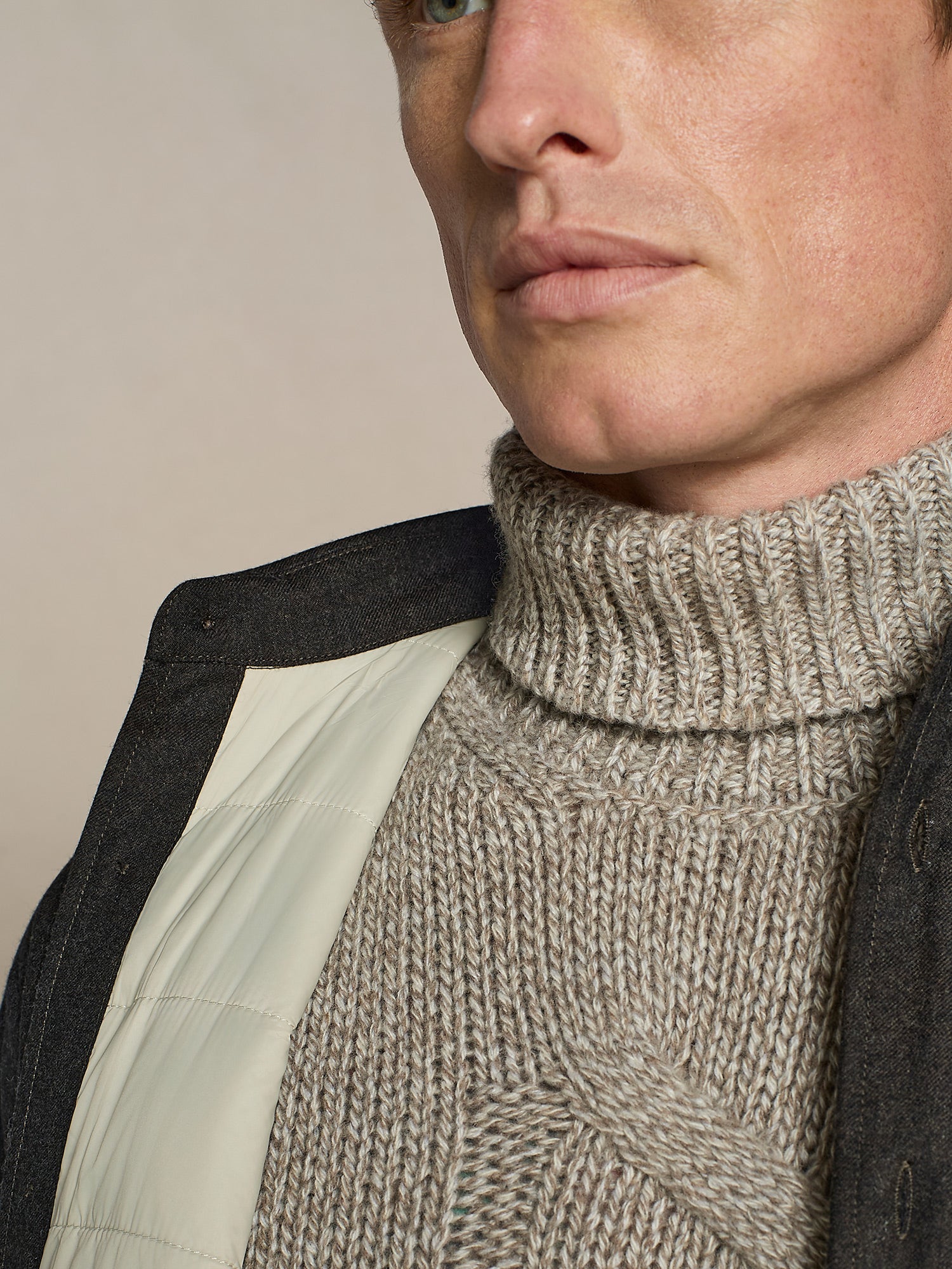 OVERSHIRT IMBOTTITA IN FLANELLA CHOCOLATE