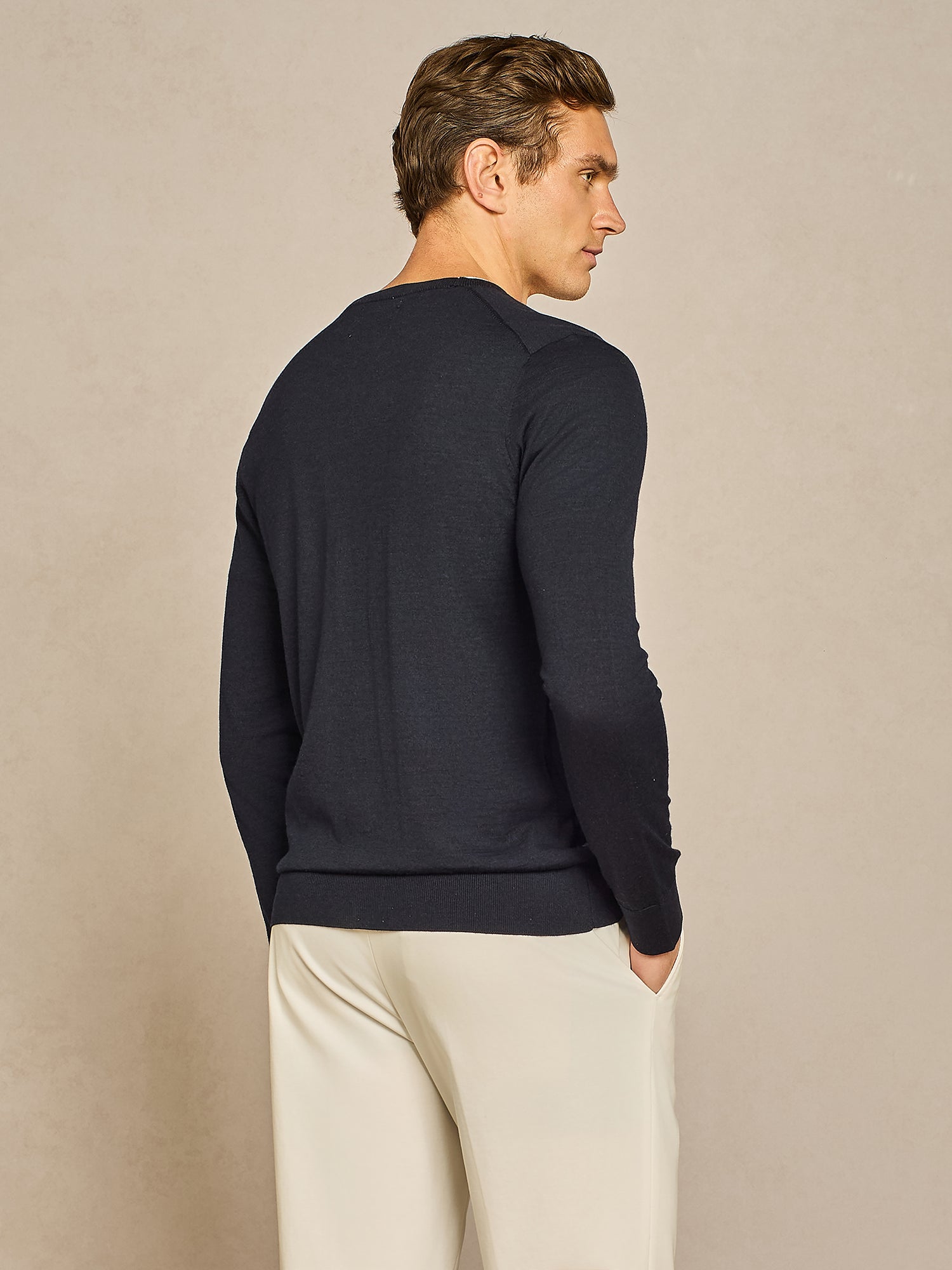 BLUE KNITTED CARDIGAN