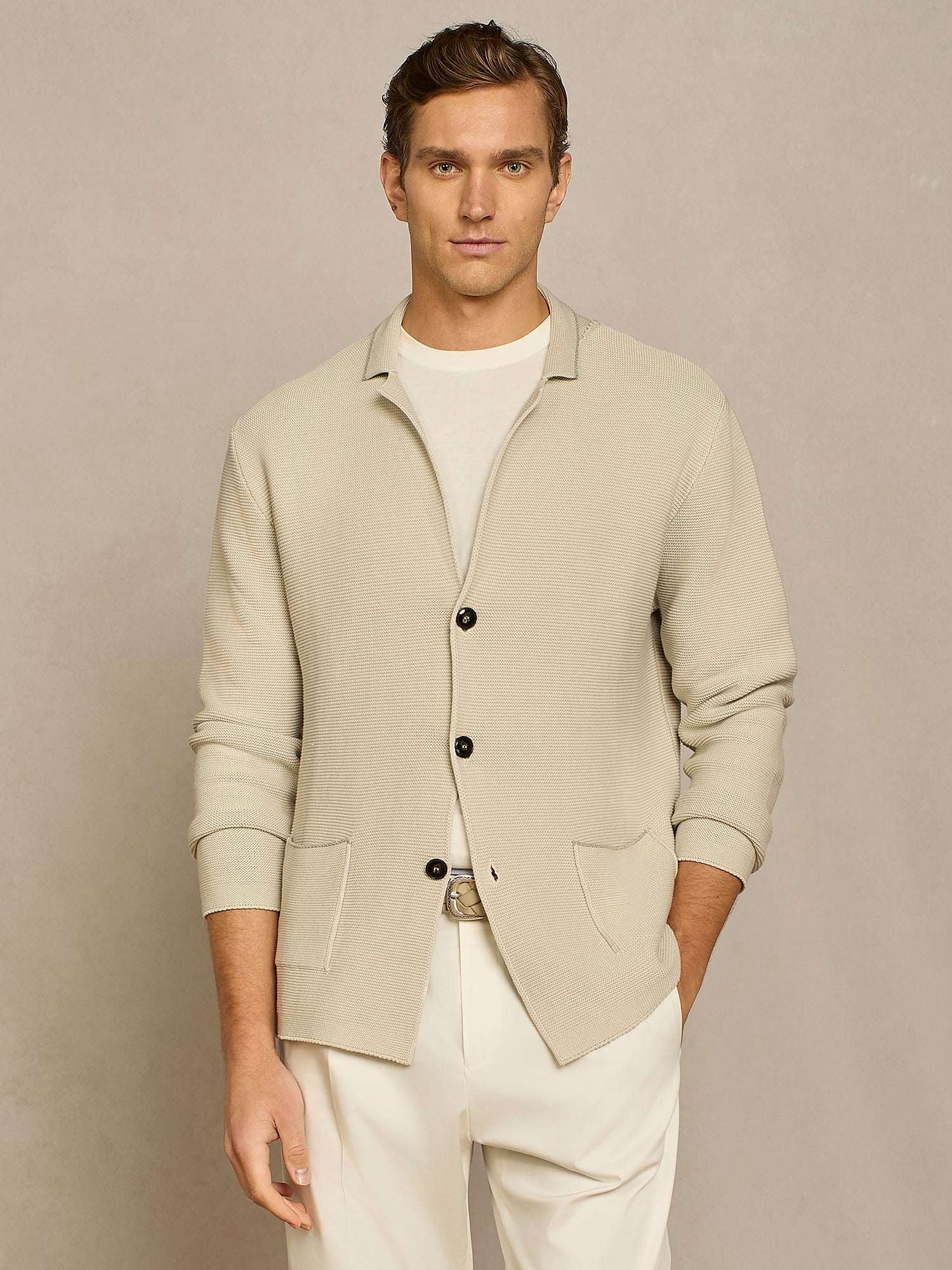 LINKS BUTTER KNIT JACKET
