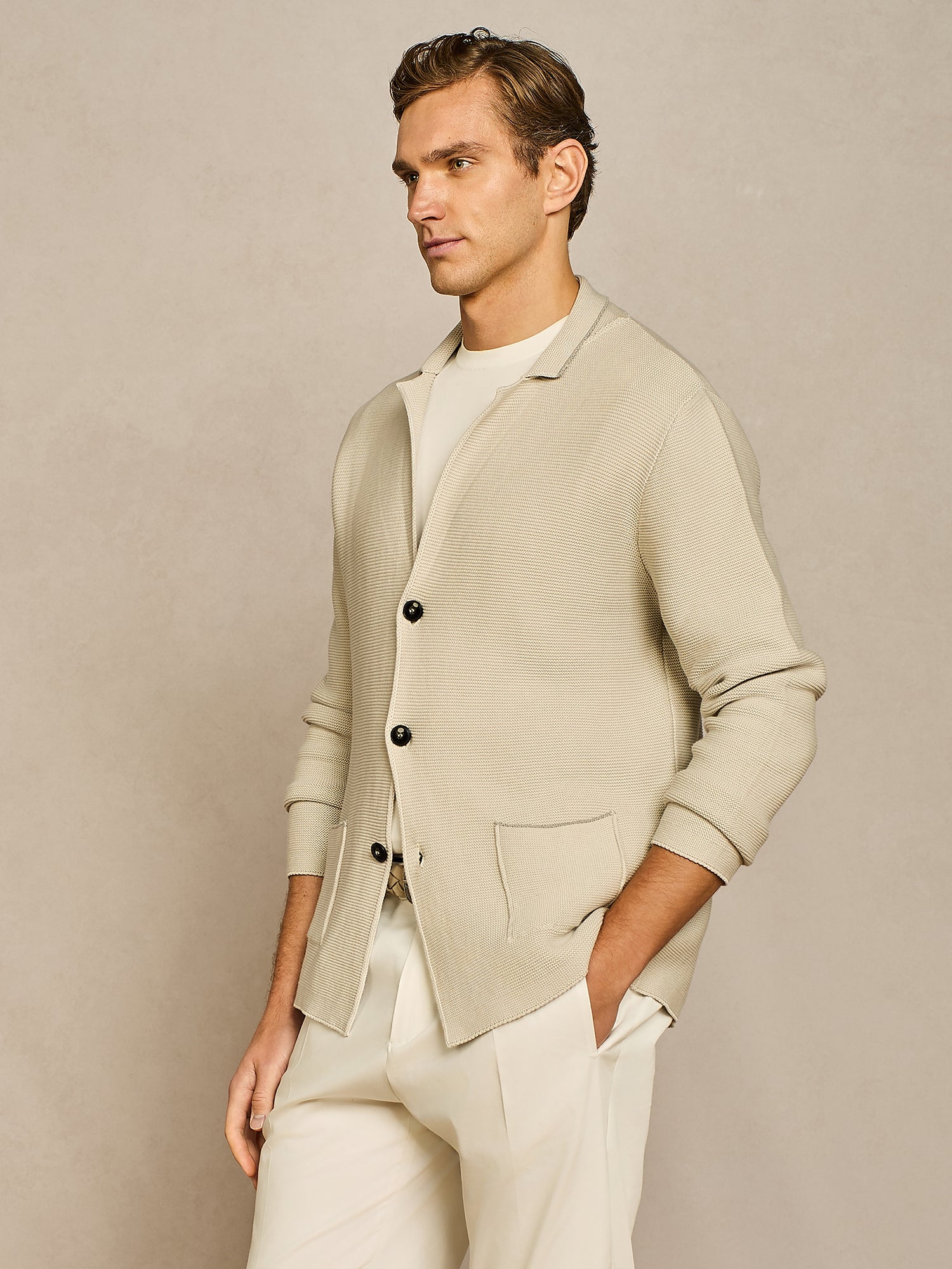 LINKS BUTTER KNIT JACKET