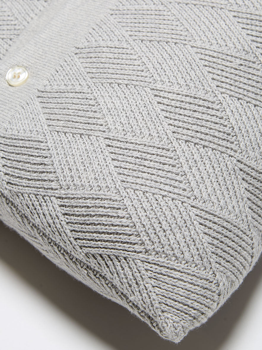 CASHMERE AND COTTON KNIT PILLOW