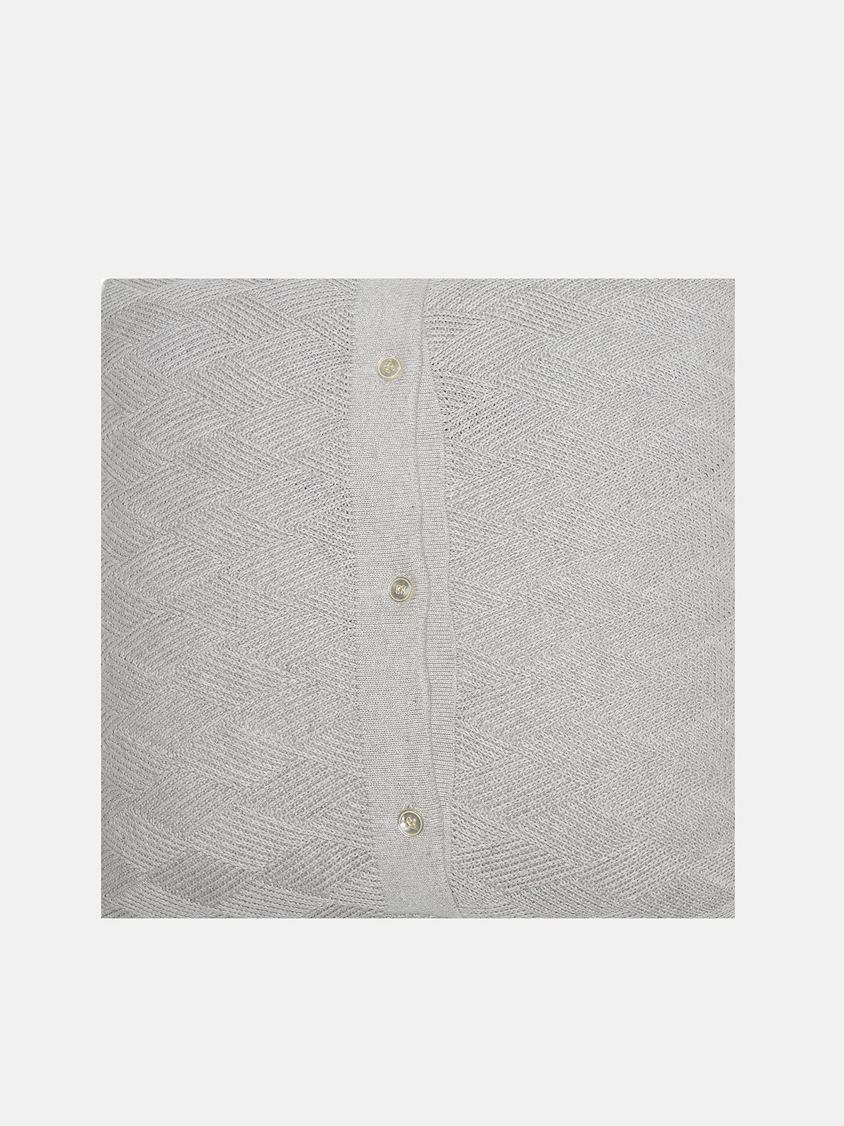 CASHMERE AND COTTON KNIT PILLOW