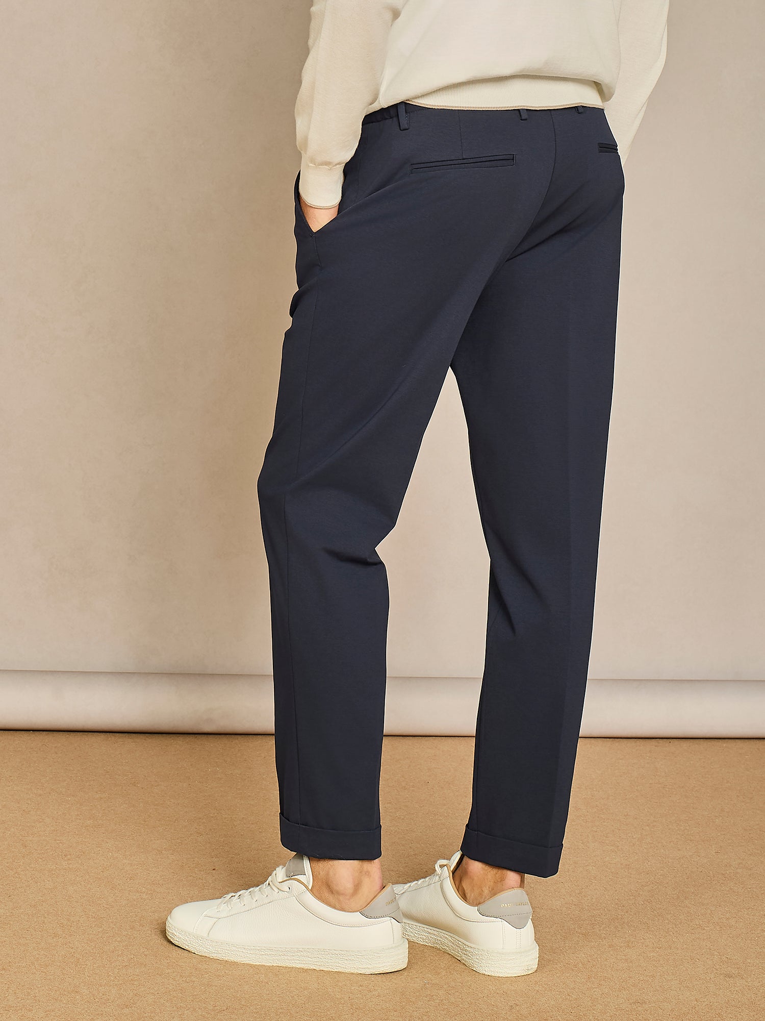 BLUE LACE JERSEY TROUSER