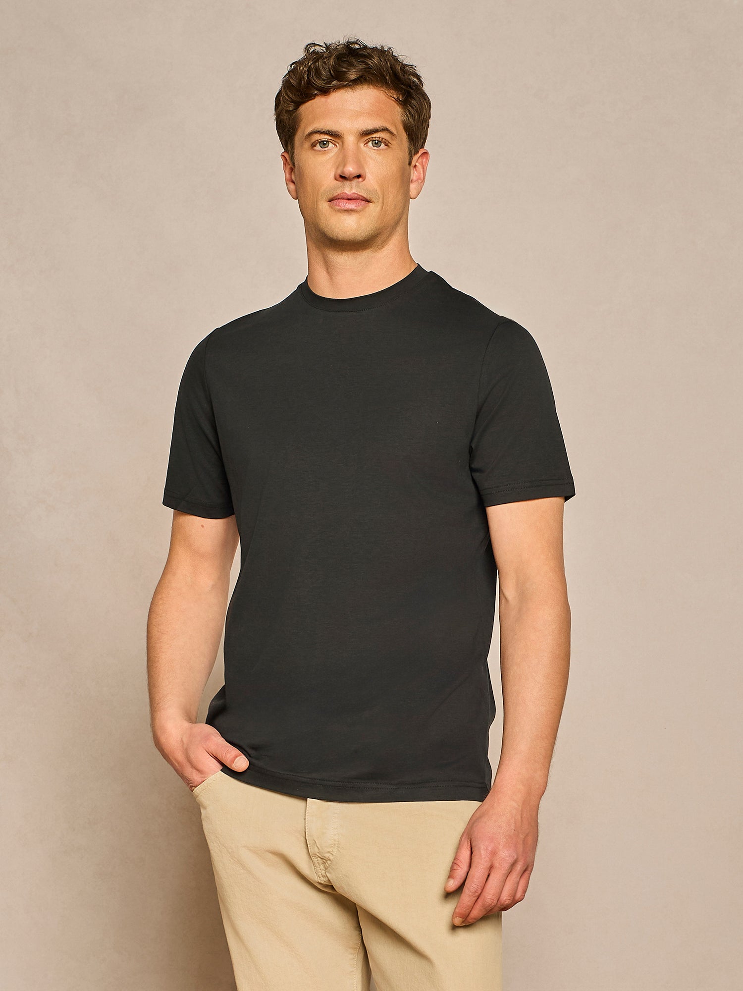 BLACK FLUID JERSEY T-SHIRT
