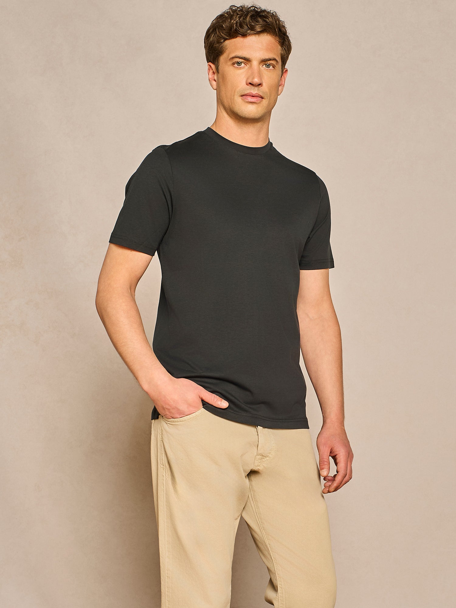BLACK FLUID JERSEY T-SHIRT