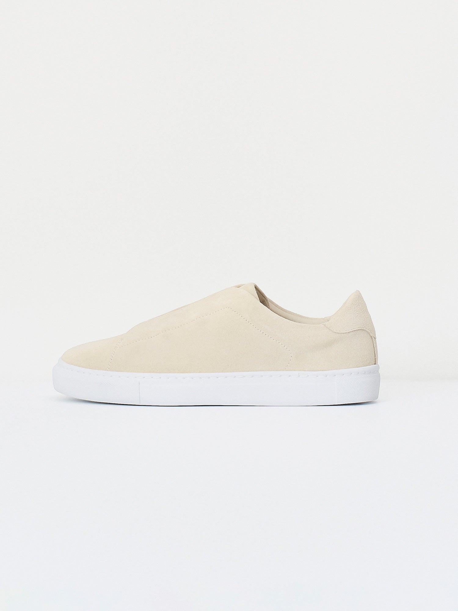 Beige suede slip-on 