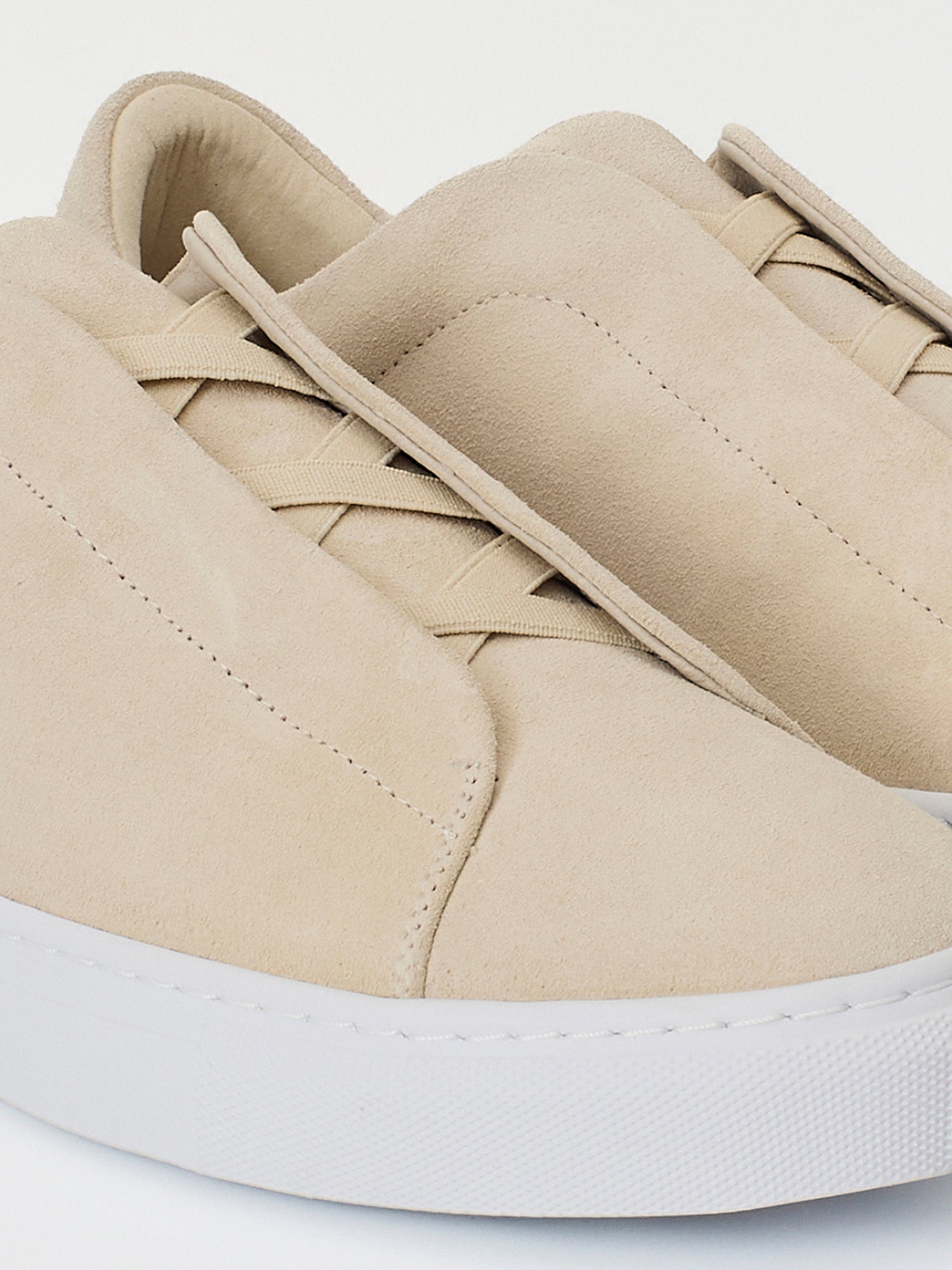Beige suede slip-on 