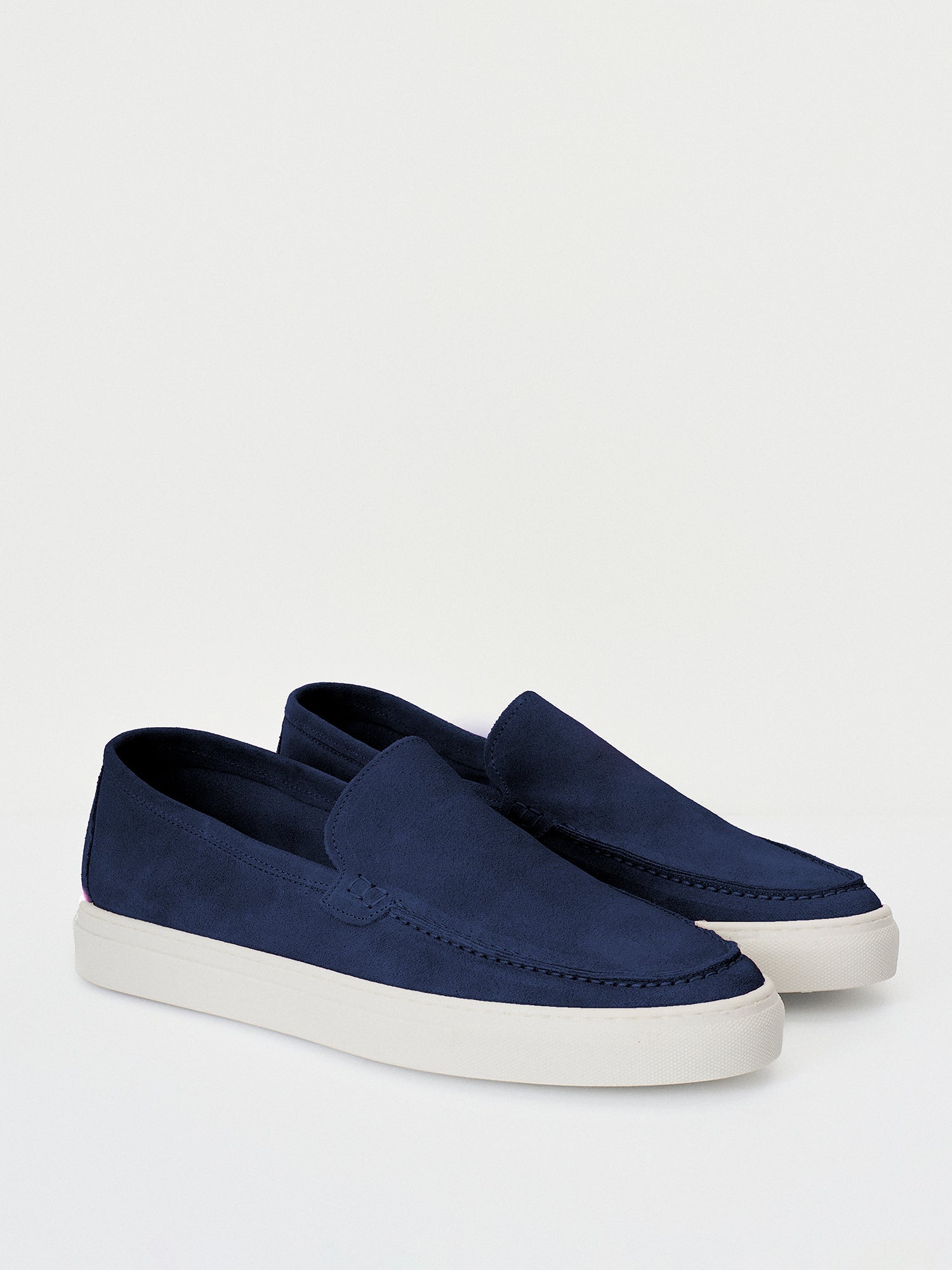 Loafer slip-on in suede leather