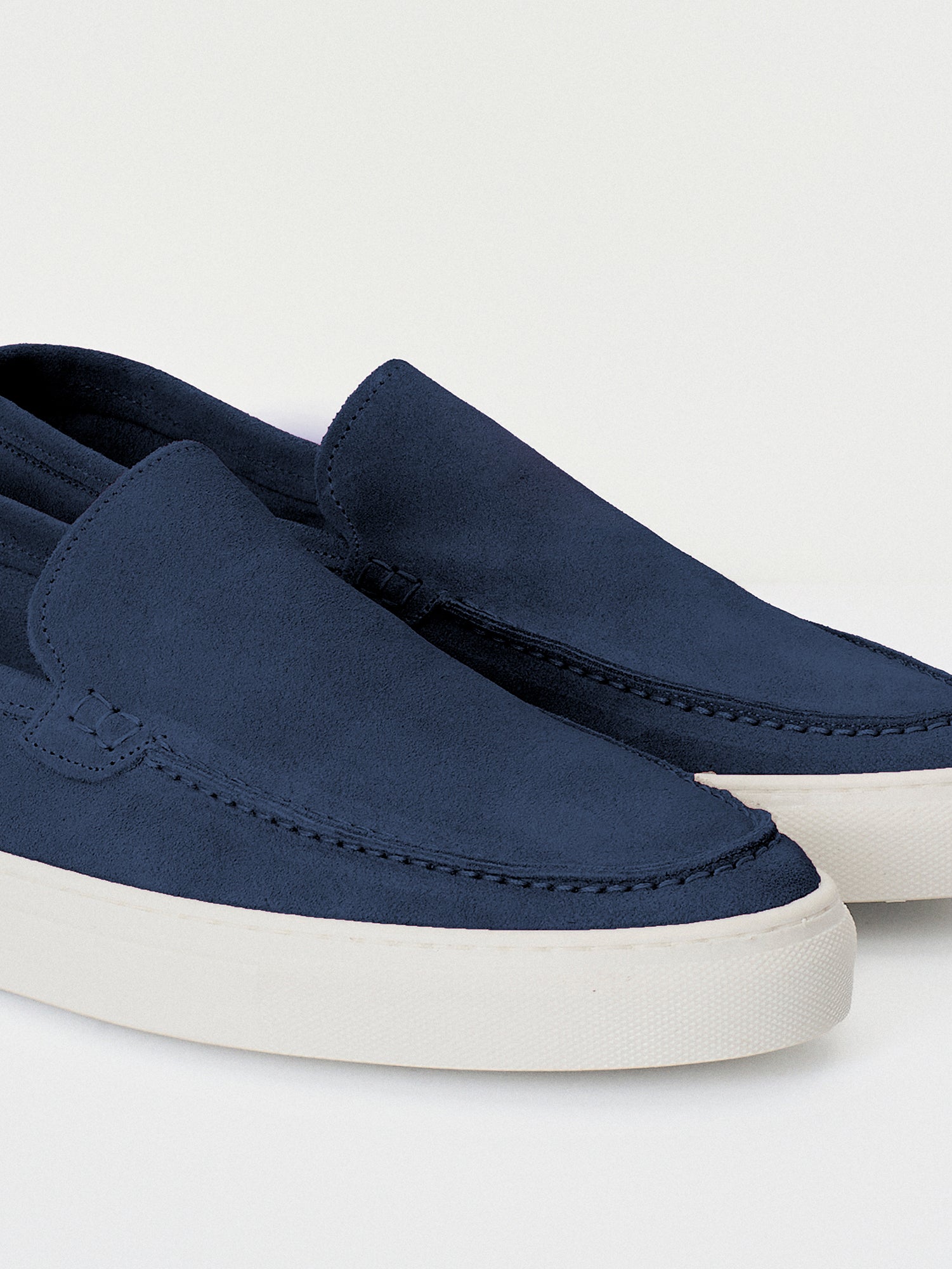 Loafer slip-on in suede leather