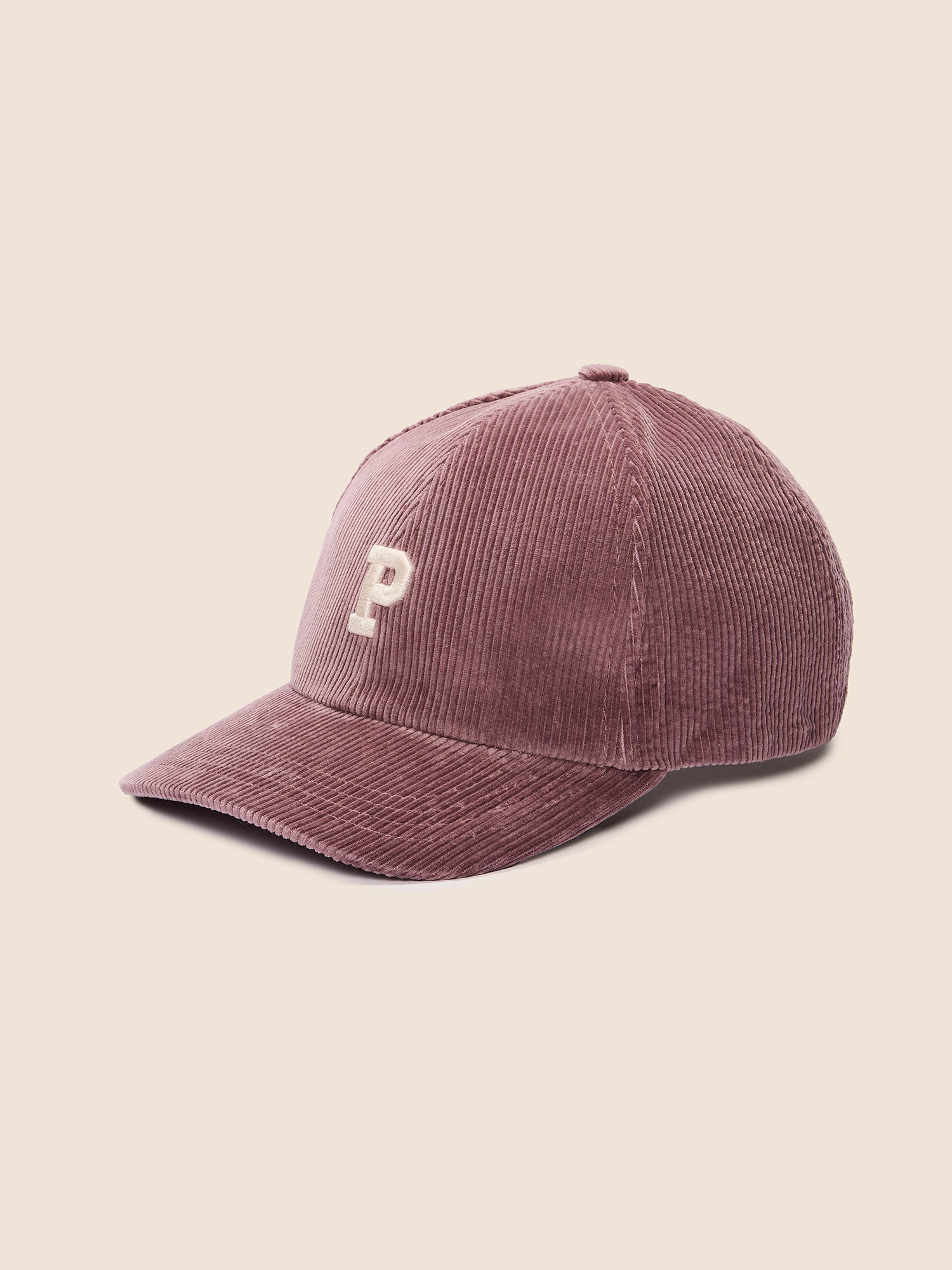 BASEBALL IN VELLUTO A COSTE MAUVE