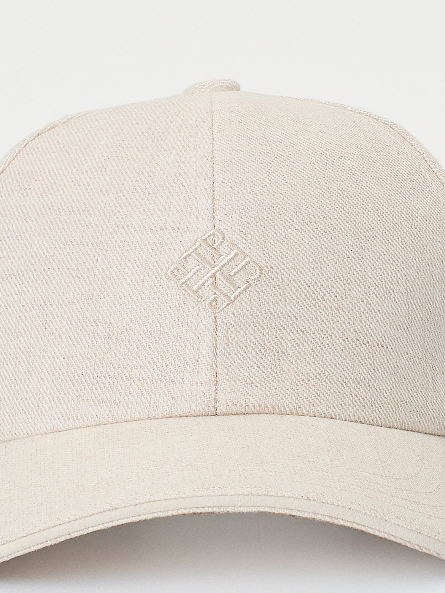 Beige linen baseball