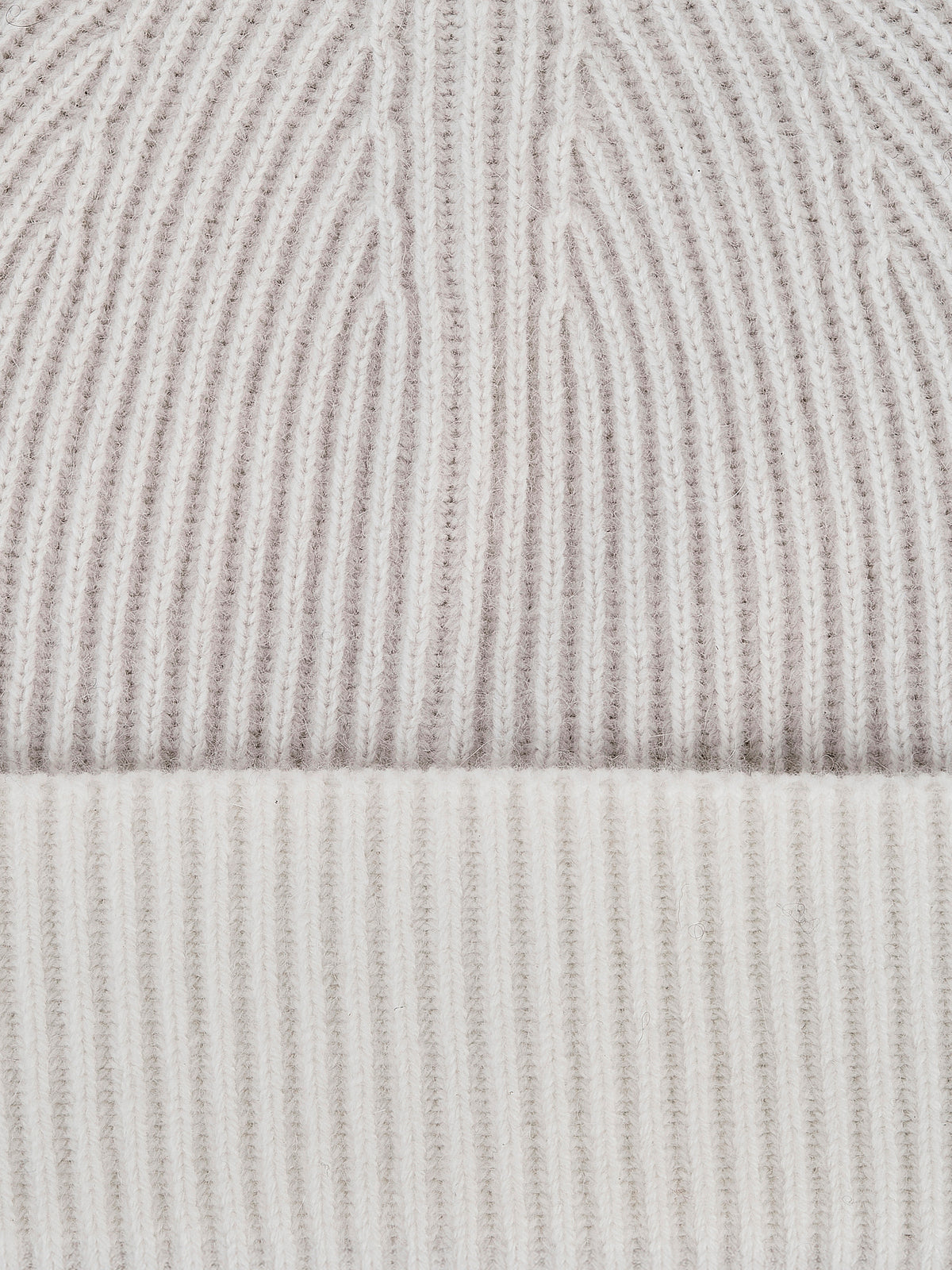 Berretto bicolore misto lana tricot