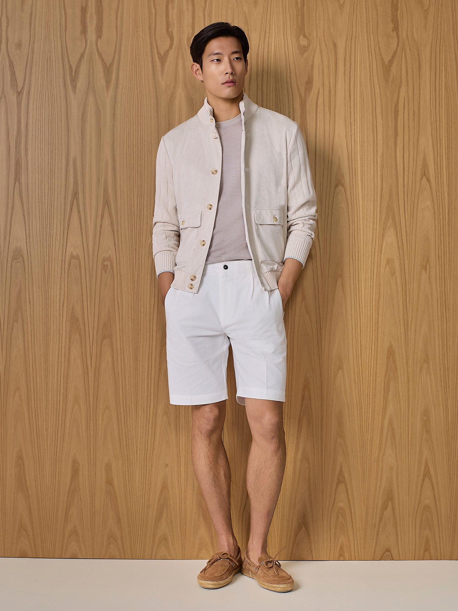 Off-white shorts with side straps