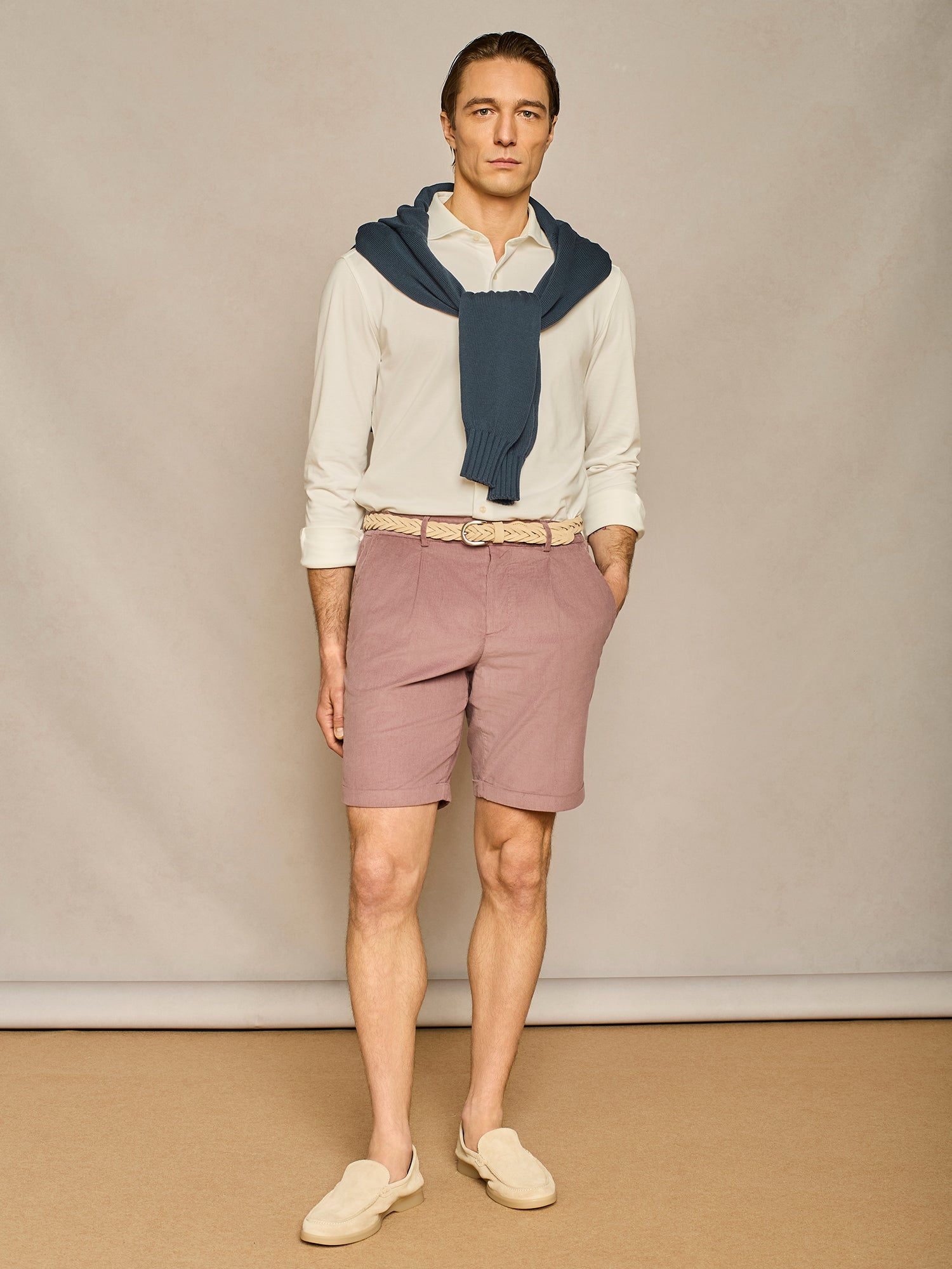OPIUM CORDUROY BERMUDA SHORTS