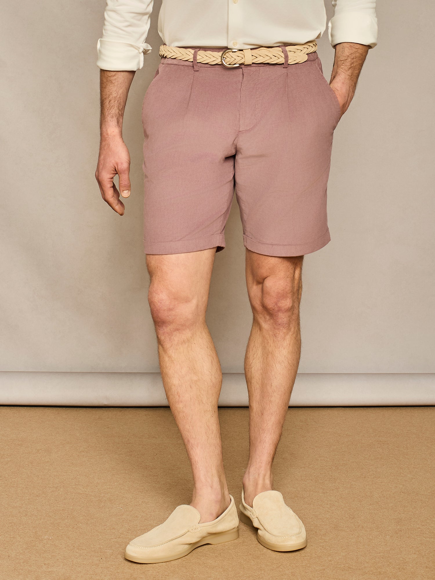 OPIUM CORDUROY BERMUDA SHORTS