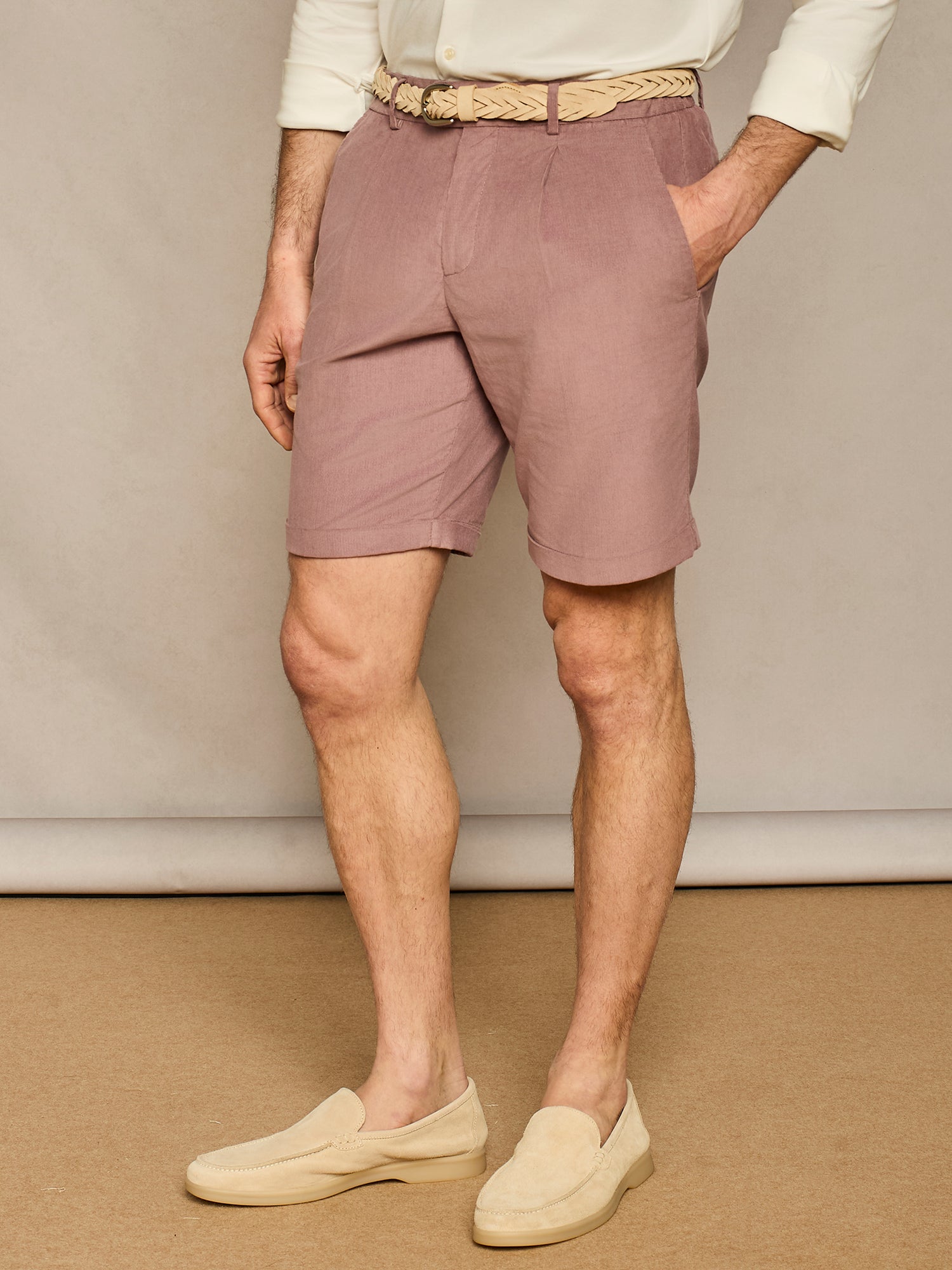 OPIUM CORDUROY BERMUDA SHORTS