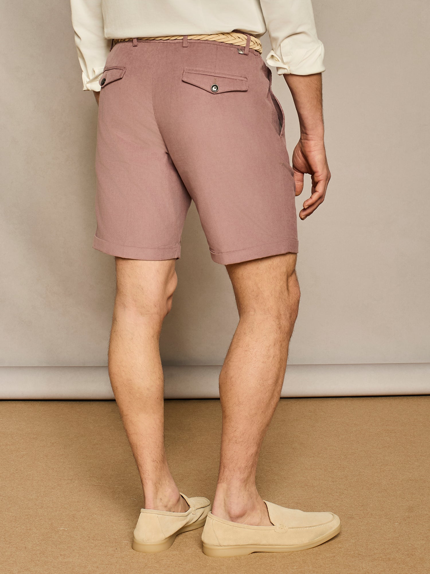 OPIUM CORDUROY BERMUDA SHORTS