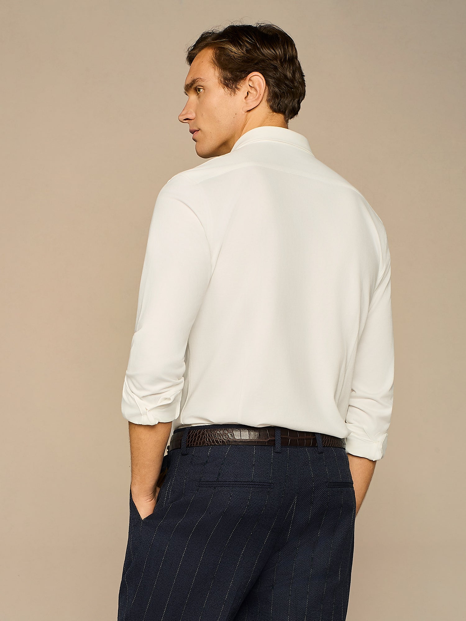 CAMICIA PIQUET TECNICO BIANCA