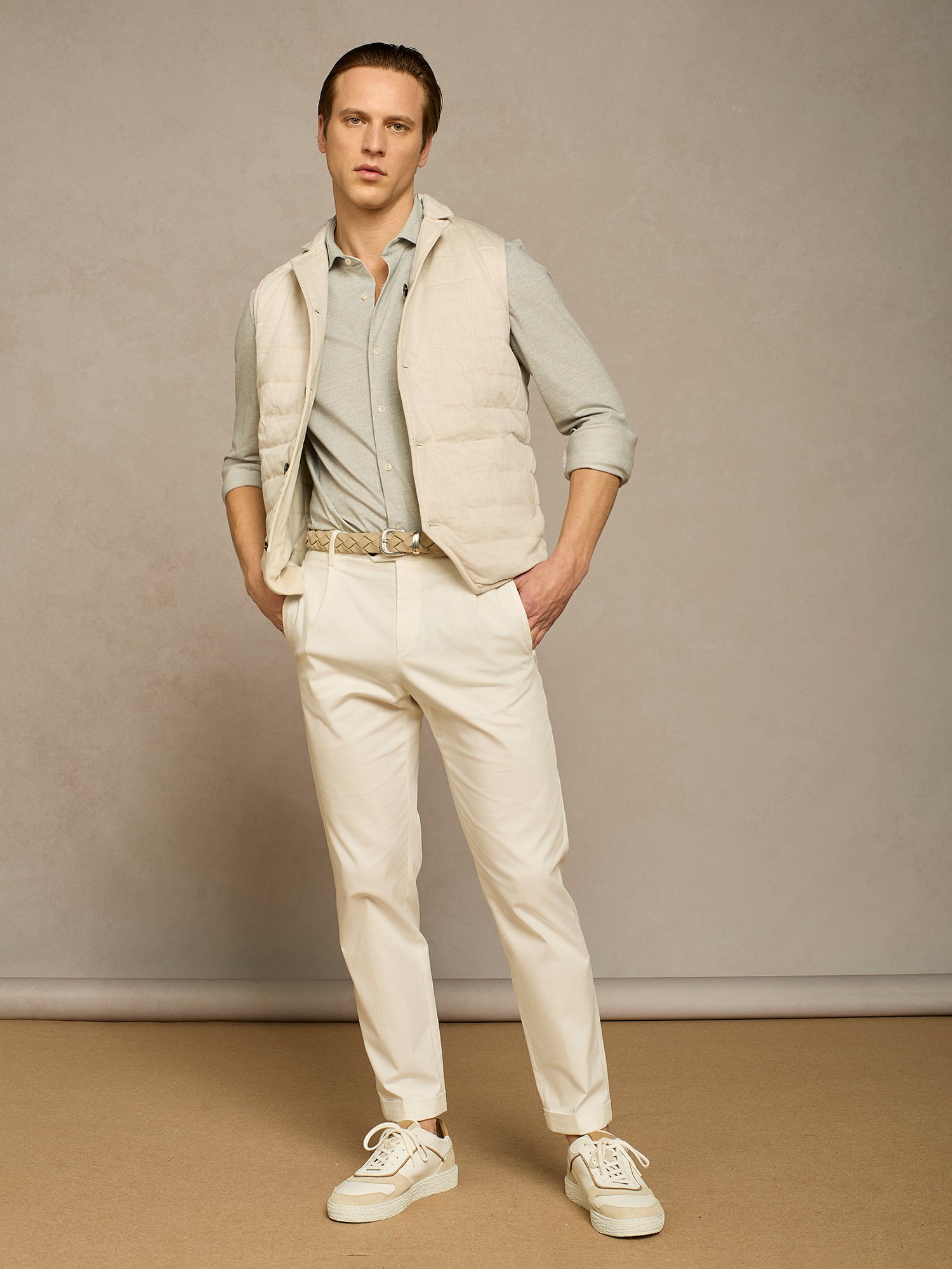 GREY TECHNICAL PIQUET SHIRT