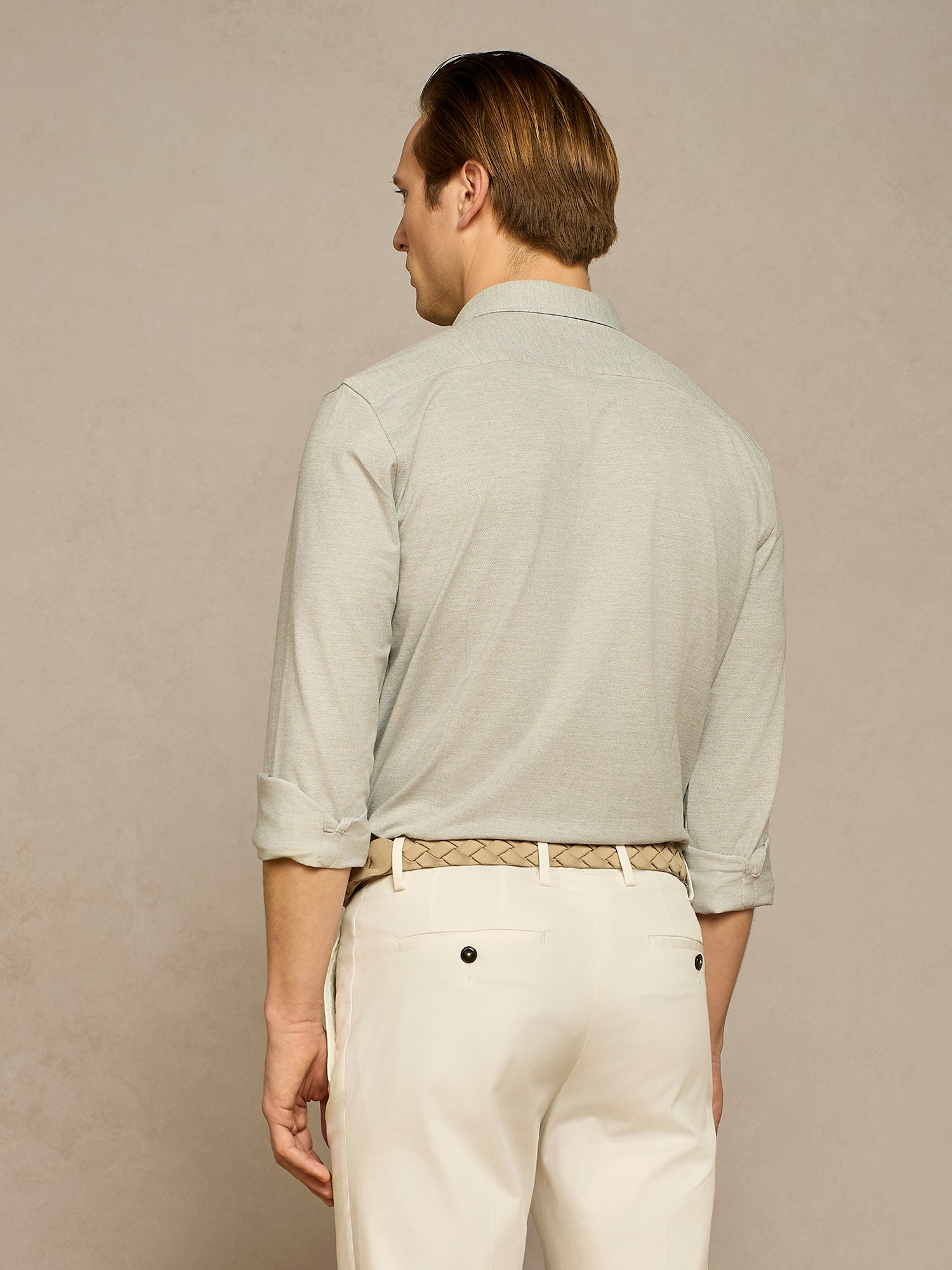 GREY TECHNICAL PIQUET SHIRT