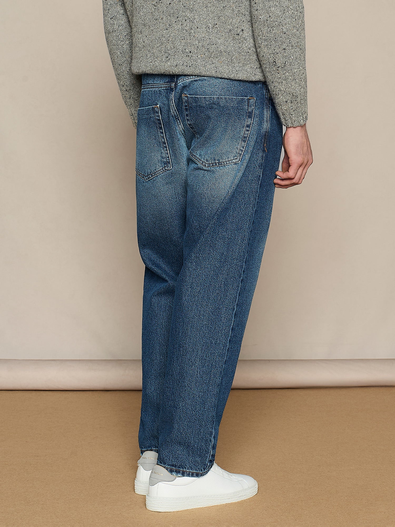 PANTALONE CINQUE TASCHE IN DENIM BLU