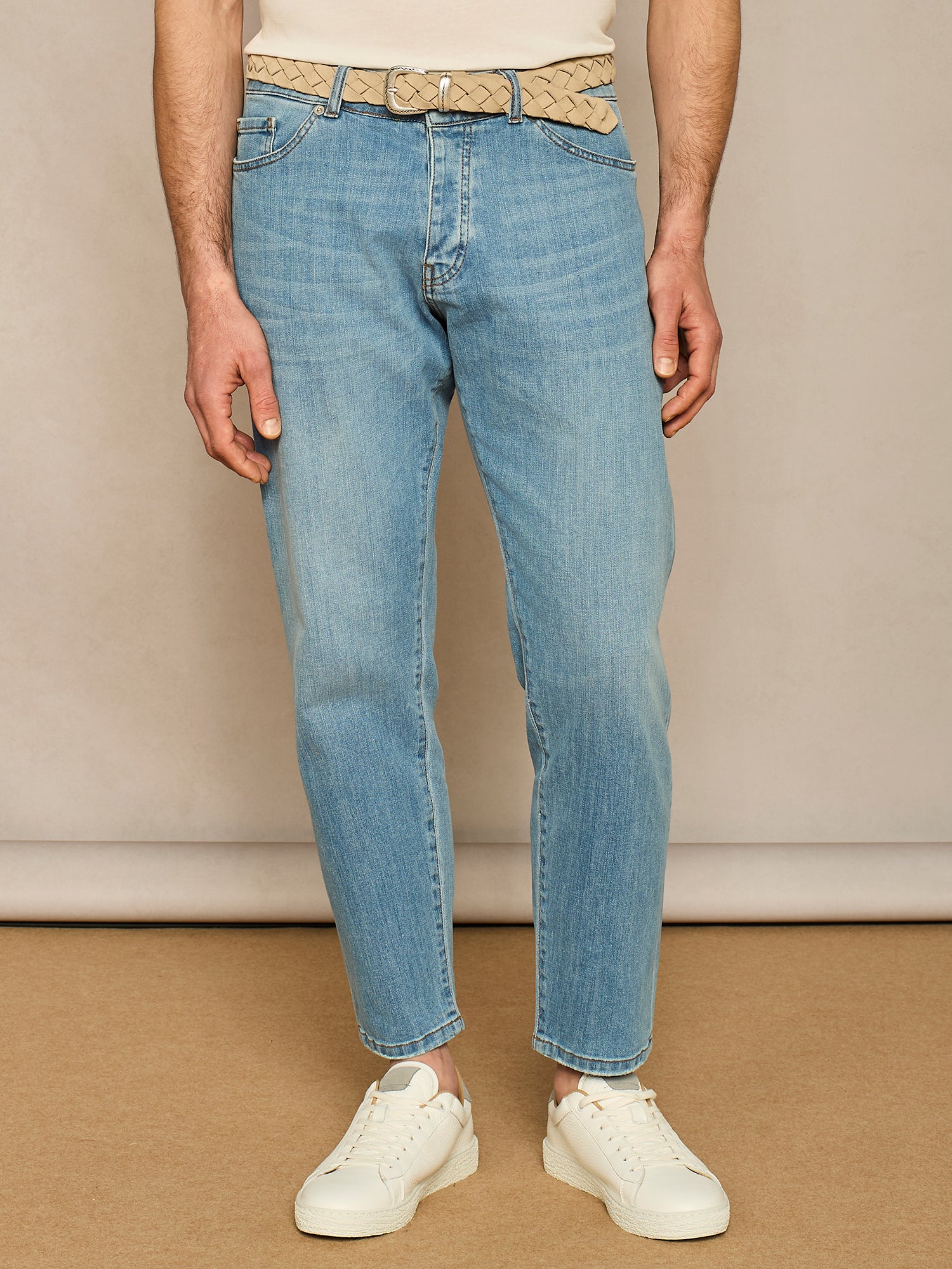 BLUE FIVE POCKETS DENIM TROUSER