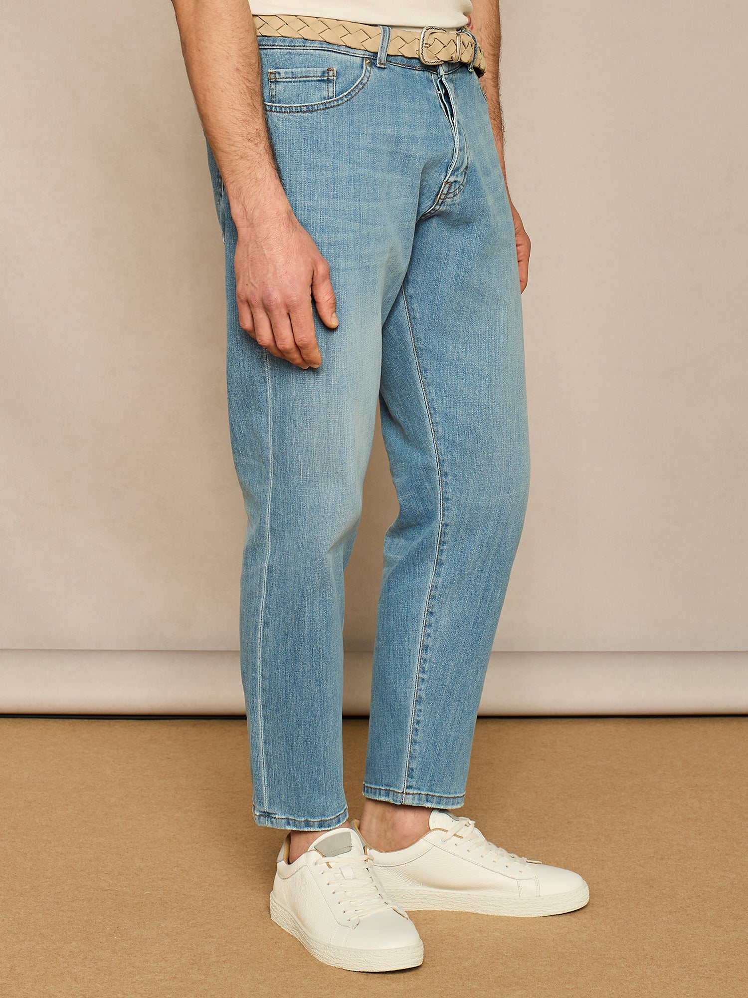 BLUE FIVE POCKETS DENIM TROUSER