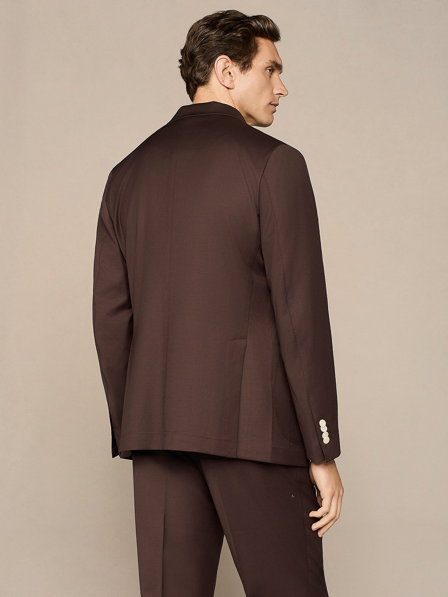 GIACCA DOPPIOPETTO IN MISTO LANA MORO