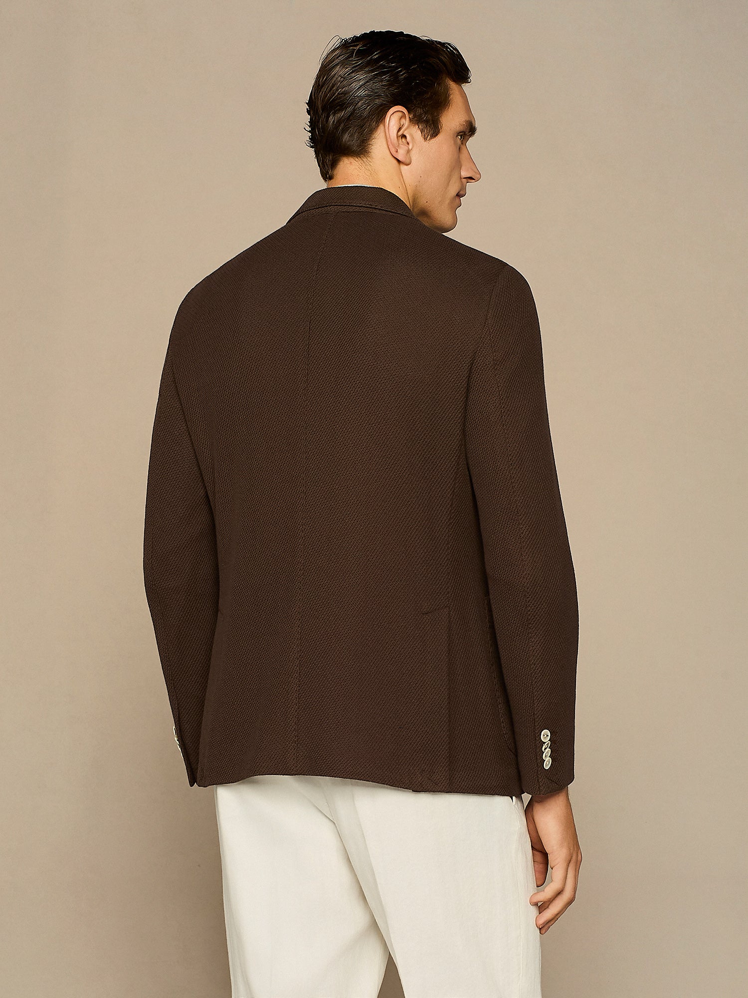 GIACCA IN JERSEY ARMATURATO MORO