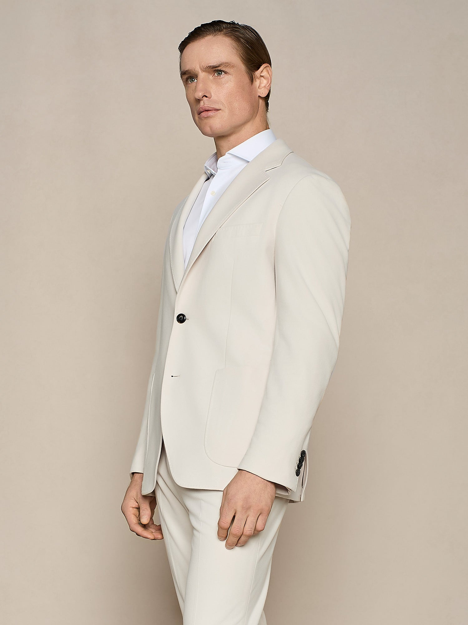 GIACCA IN JERSEY BRUSHED BEIGE