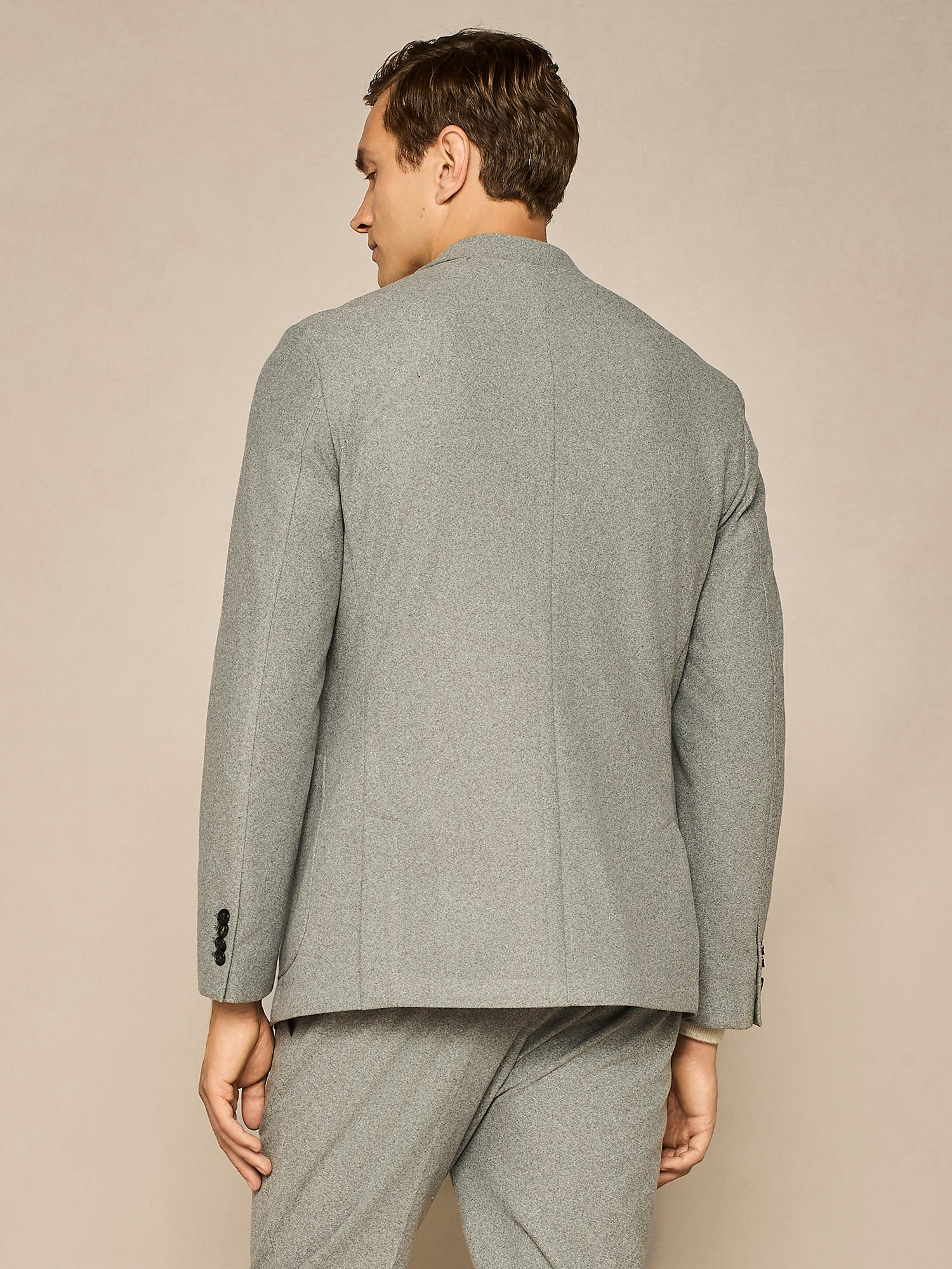 GIACCA IN JERSEY BRUSHED GRIGIO CHIARO