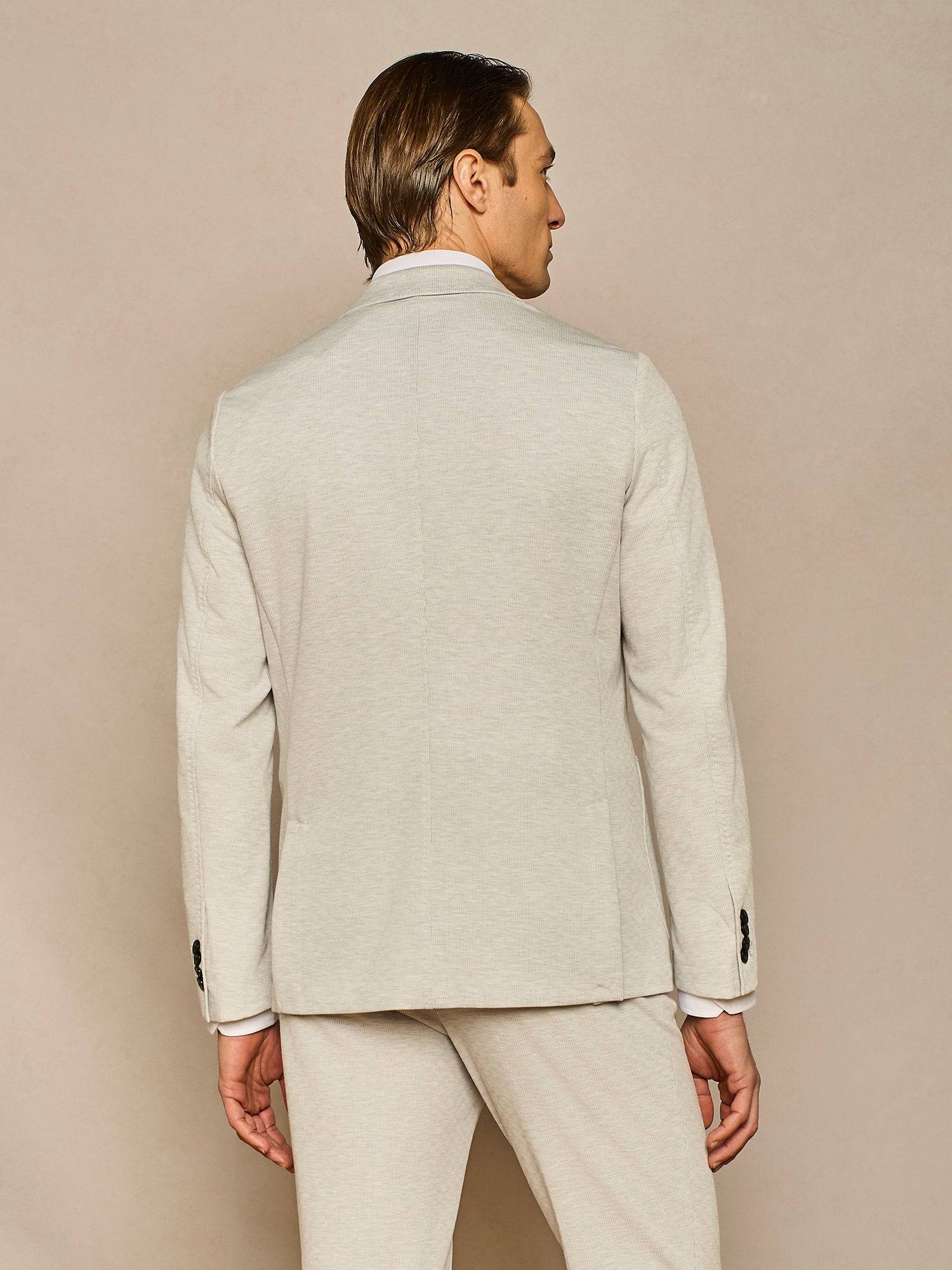 GIACCA IN JERSEY GESSATO GRIGIO CHIARO